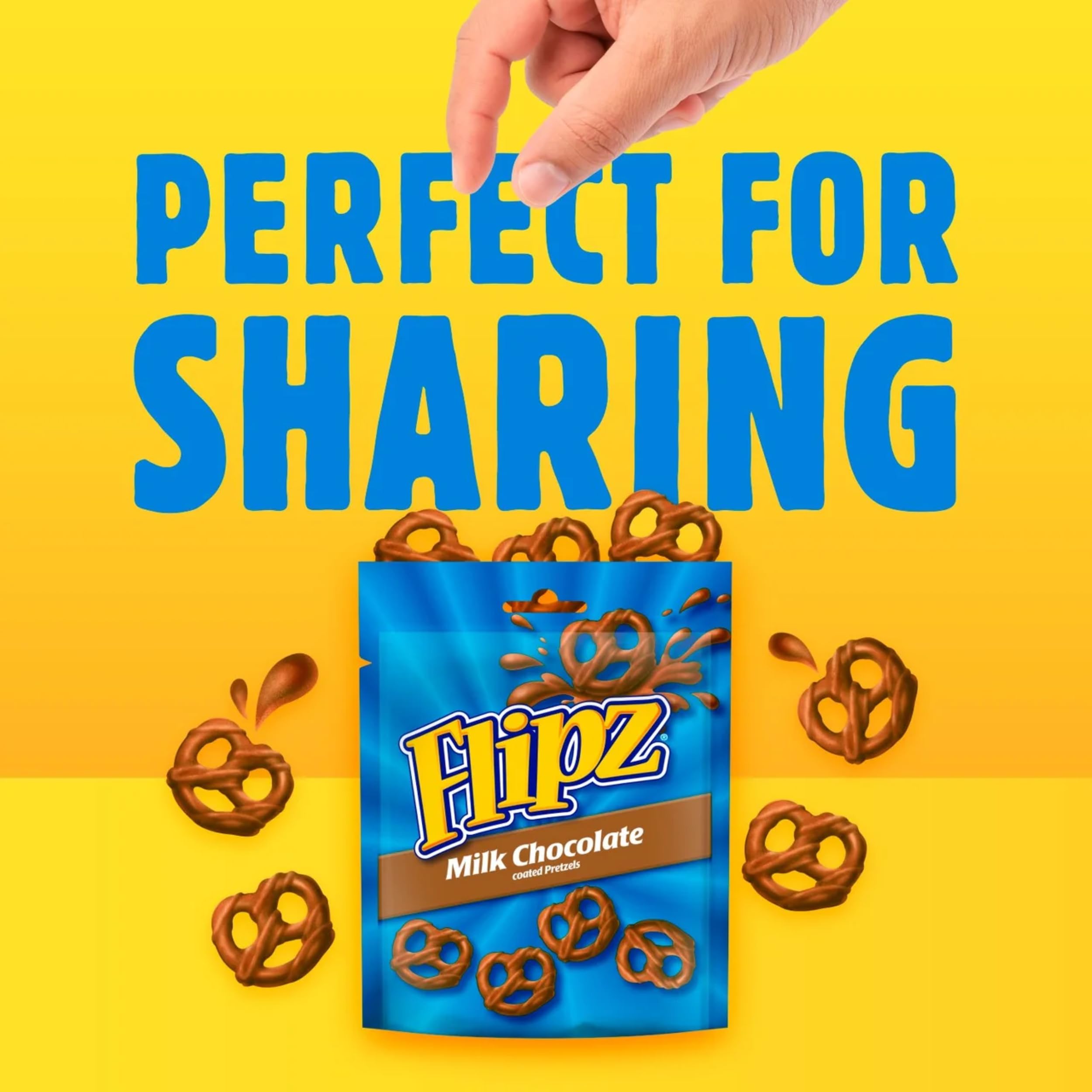 Flipz Milk Chocolate Coated Pretzel Snacks - Sweet & Salty Crunch | 90 g Pack