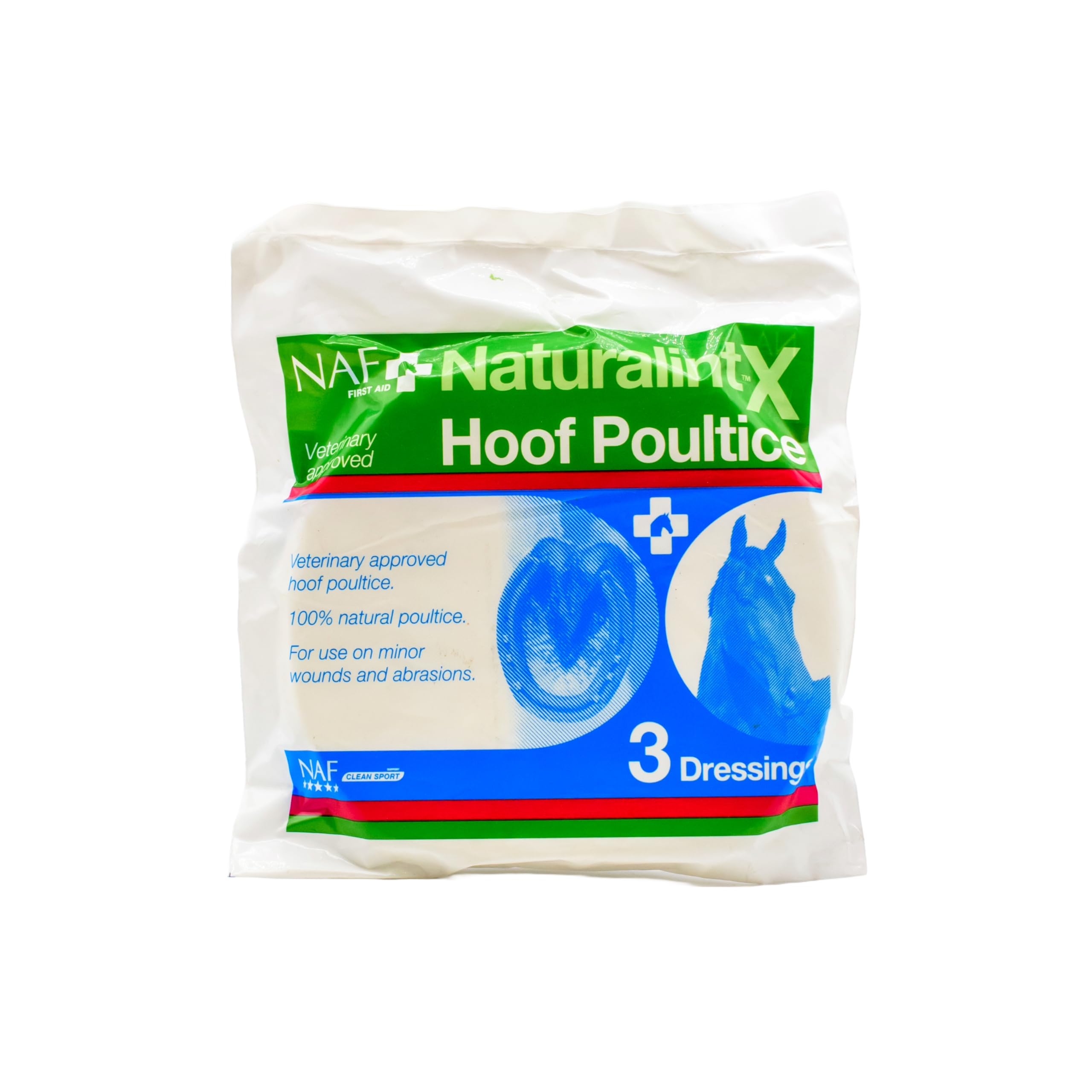 NAF NaturalintX Hoof Poultice - Single Use Dressing for Hoof Abscesses, Bruises, and Inflammation | 29g