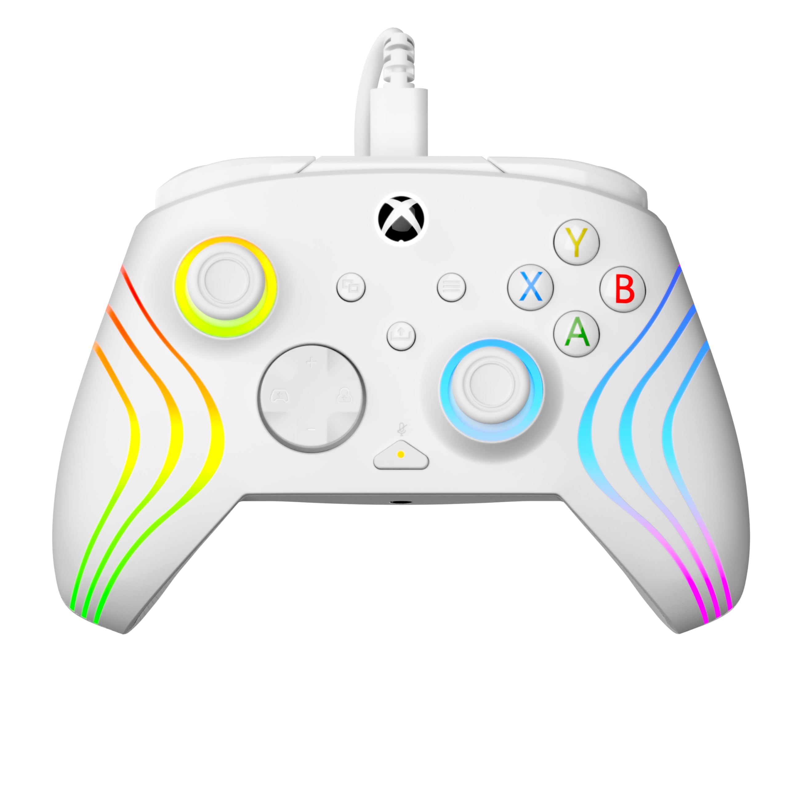 Turtle Beach Afterglow Wave Weißer kabelgebundener RGB-Gaming-Controller für Xbox &amp; PC 6