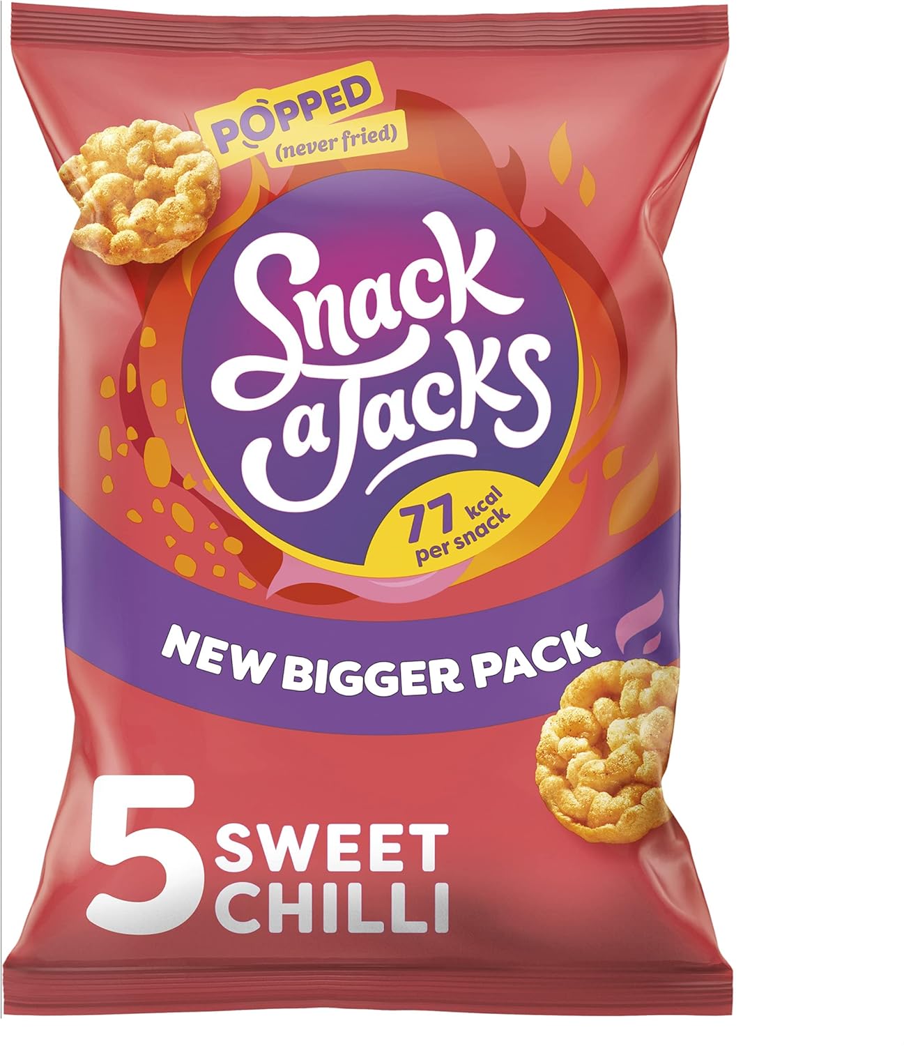 Snack a Jacks Knusprige süße Chili 5 x 19 g