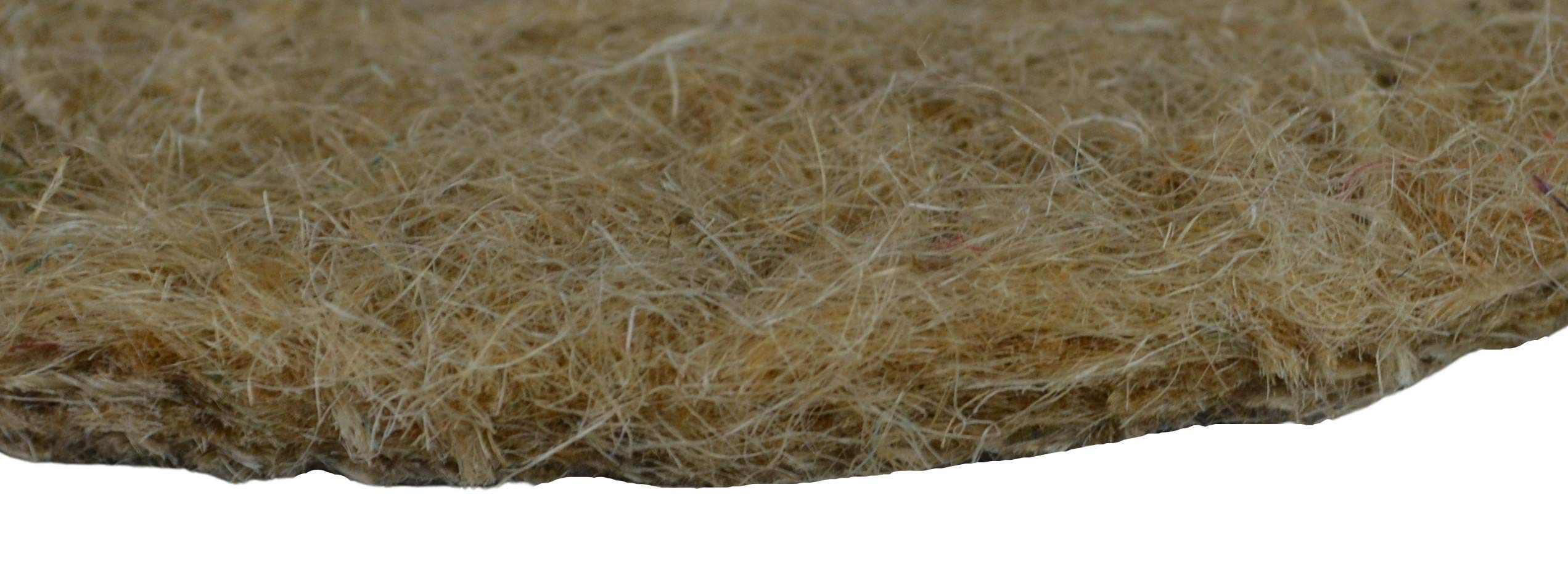 Supa Jute Canary Nesting Felt - 5-Inch Diameter, Pack of 10 | Natural Fibre Mat for Warm, Safe Nests 5