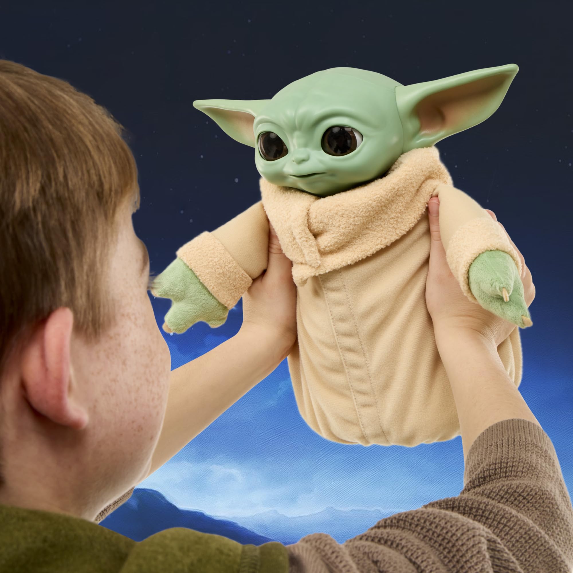 Star Wars Action Buddy Grogu Animatronic Plush Figure - 25-cm | Interactive | 50+ Sounds 4