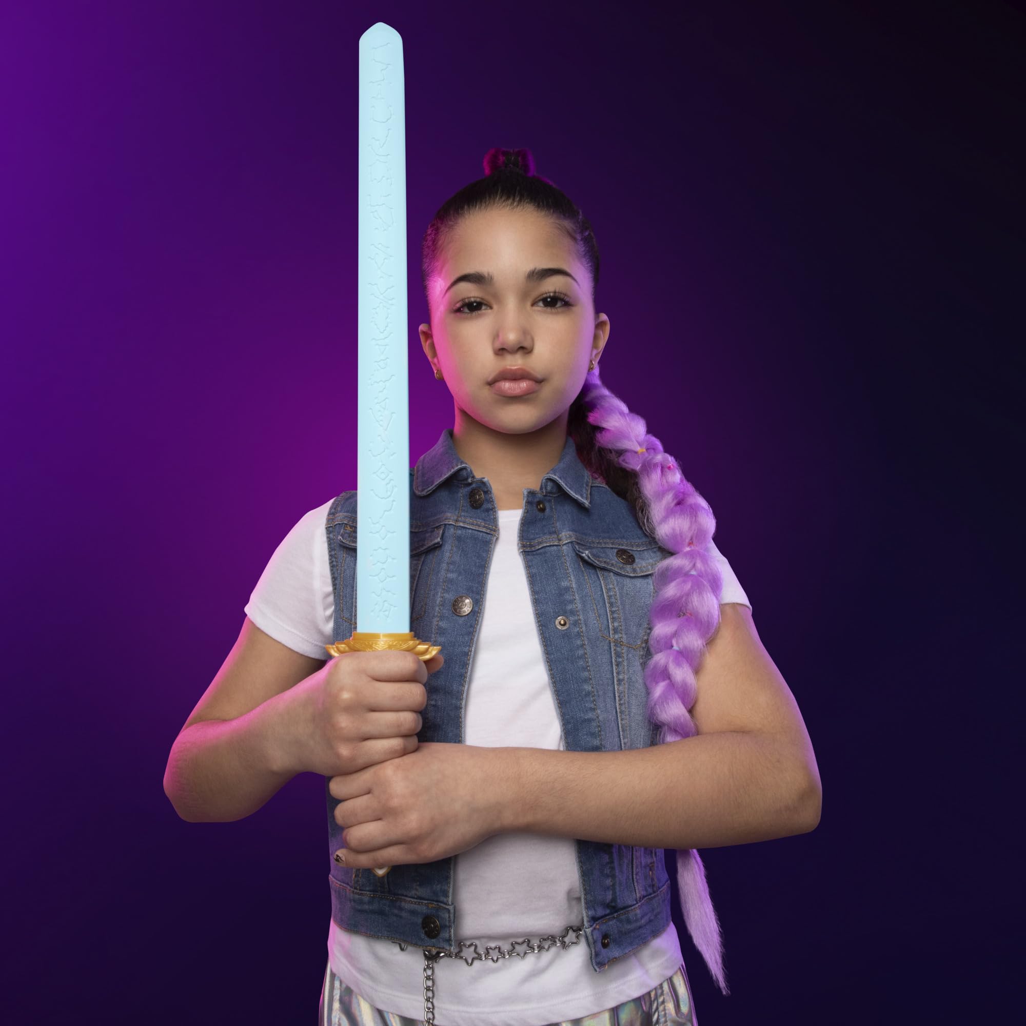 KPop Demon Hunters Nerf Rumi's Four Tiger Sword - Foam Blade, 24 Inches, Ages 6+ 4