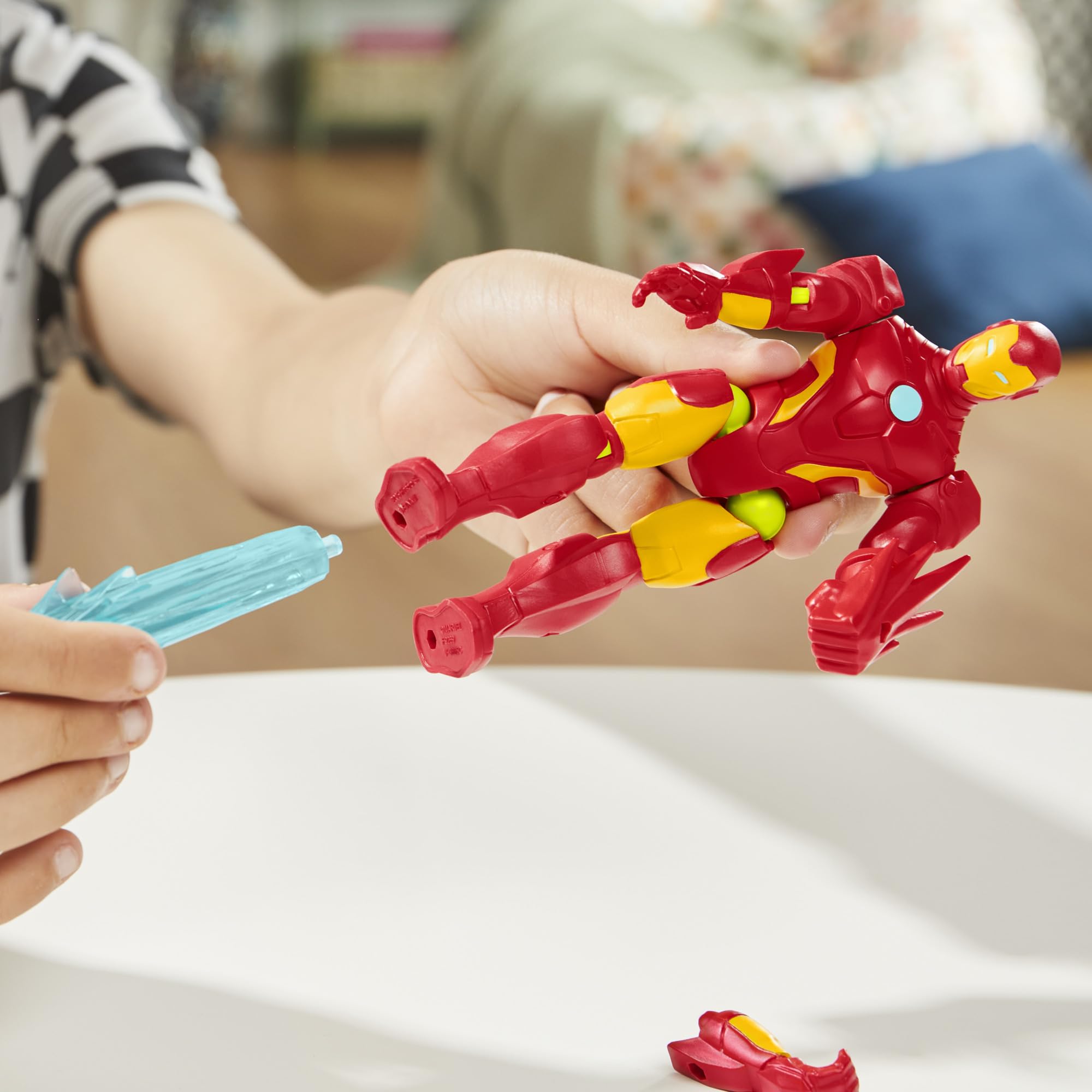 Marvel MixMashers Iron Man Action Figure - Mix & Match Play | 5-Inch Size | Ages 4+ 7