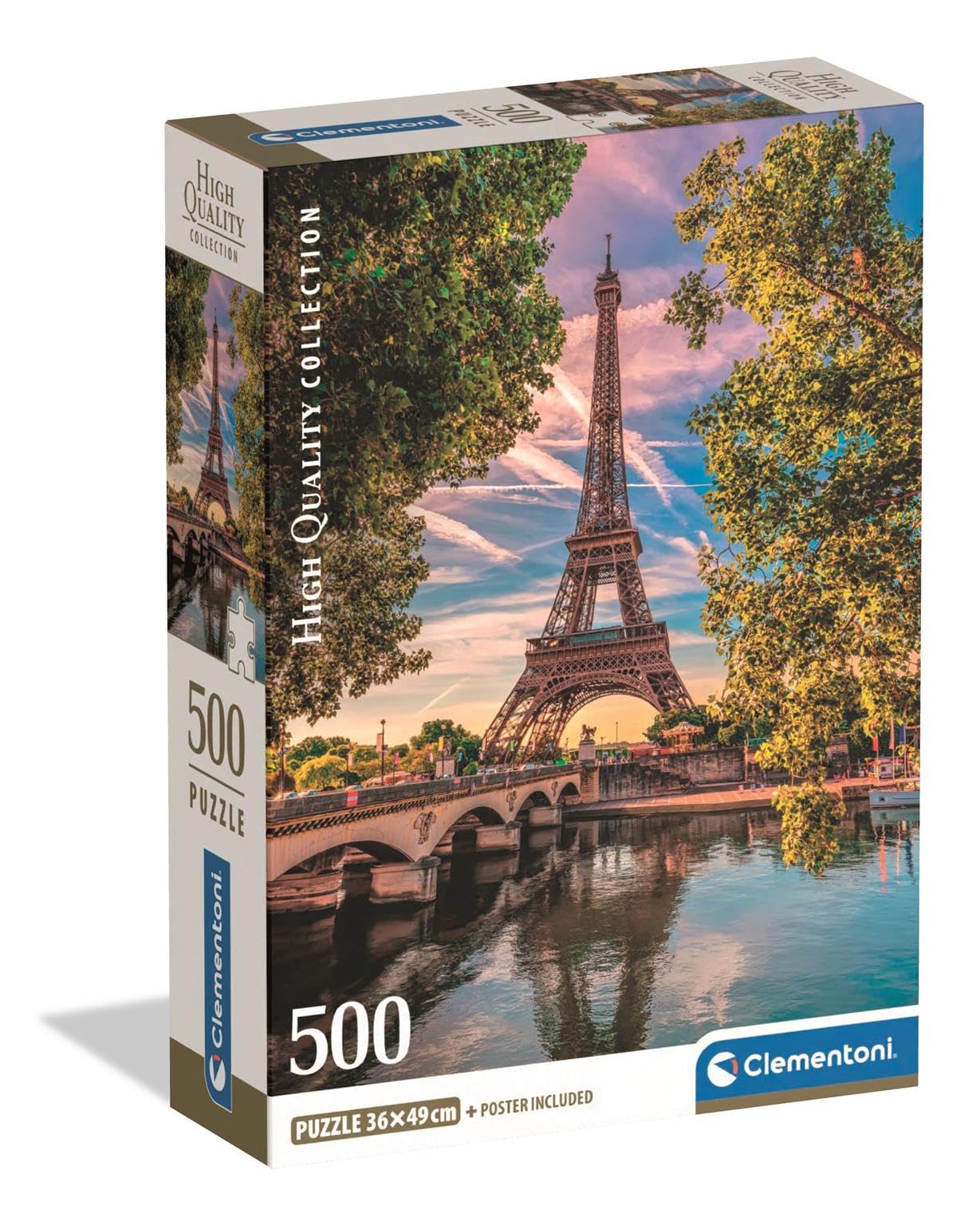 Clementoni Jigsaw Puzzle 500 Pieces Collection Along the Seine | 49 x 36 cm