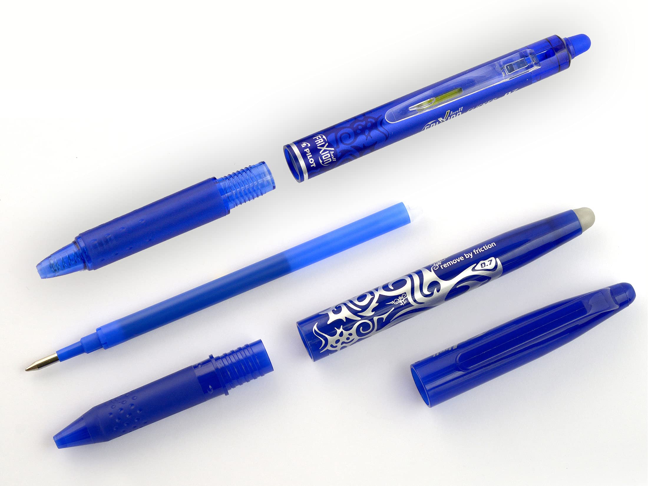 PILOT Frixion Erasable Rollerball Pen Refills - 0.7mm Tip, 0.4mm Line, Blue Ink | 12 Count Set 4