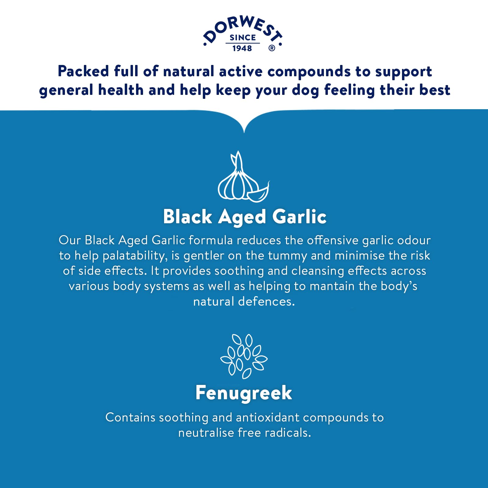DORWEST HERBS Garlic and Fenugreek Tablets for Dogs and Cats - 100 Count 3