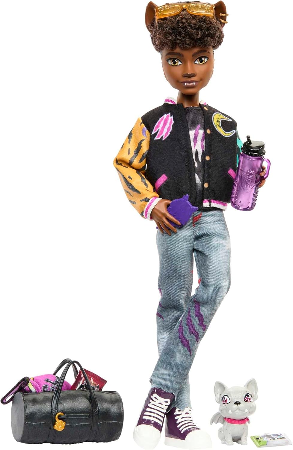 Monster High Clawd Wolf Doll with Rockseena Pet & Accessories - 9-Piece Set for Kids 4+