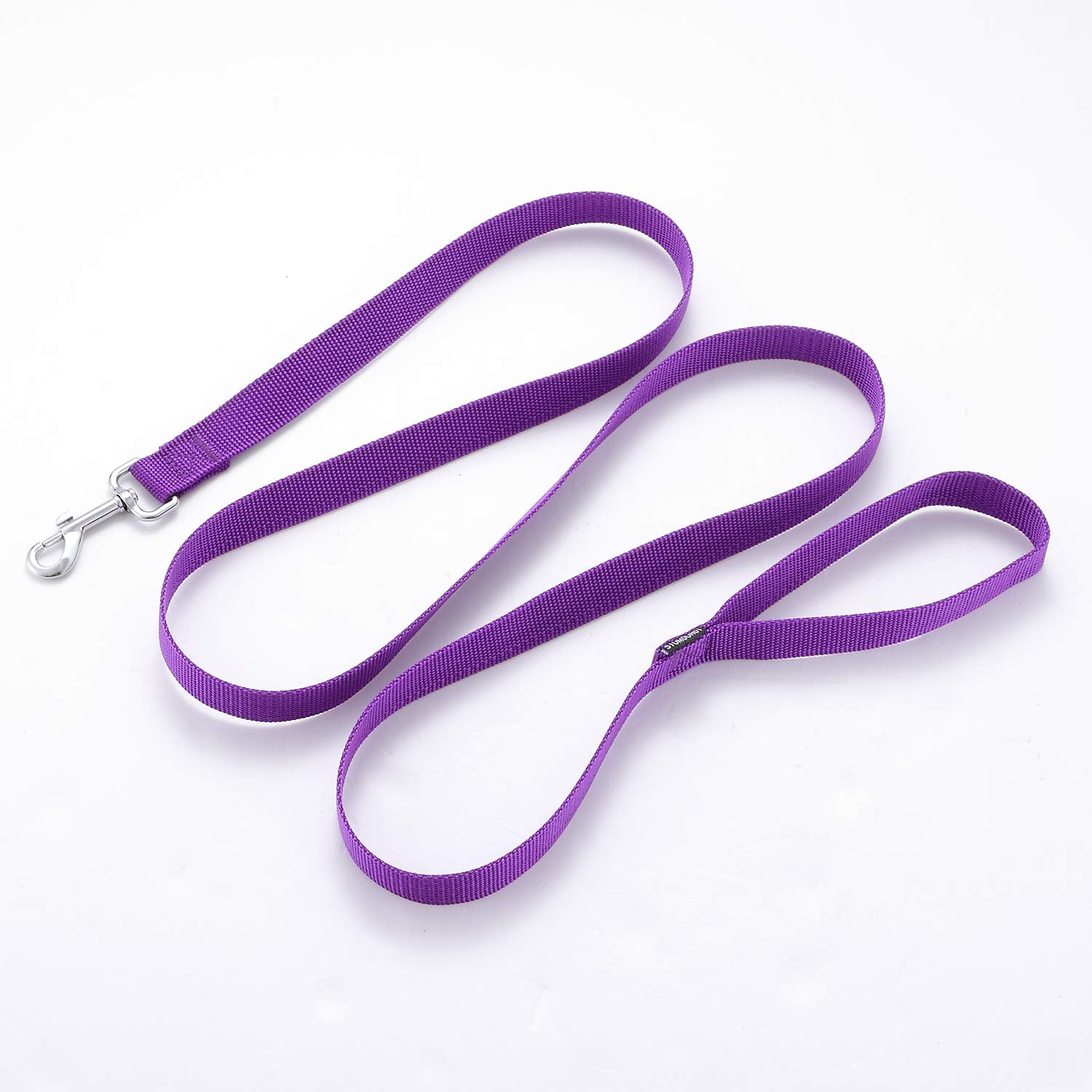 Siumouhoi Nylon Dog Training Leash - 1 Inch Wide, 10 Feet Long, Purple 2