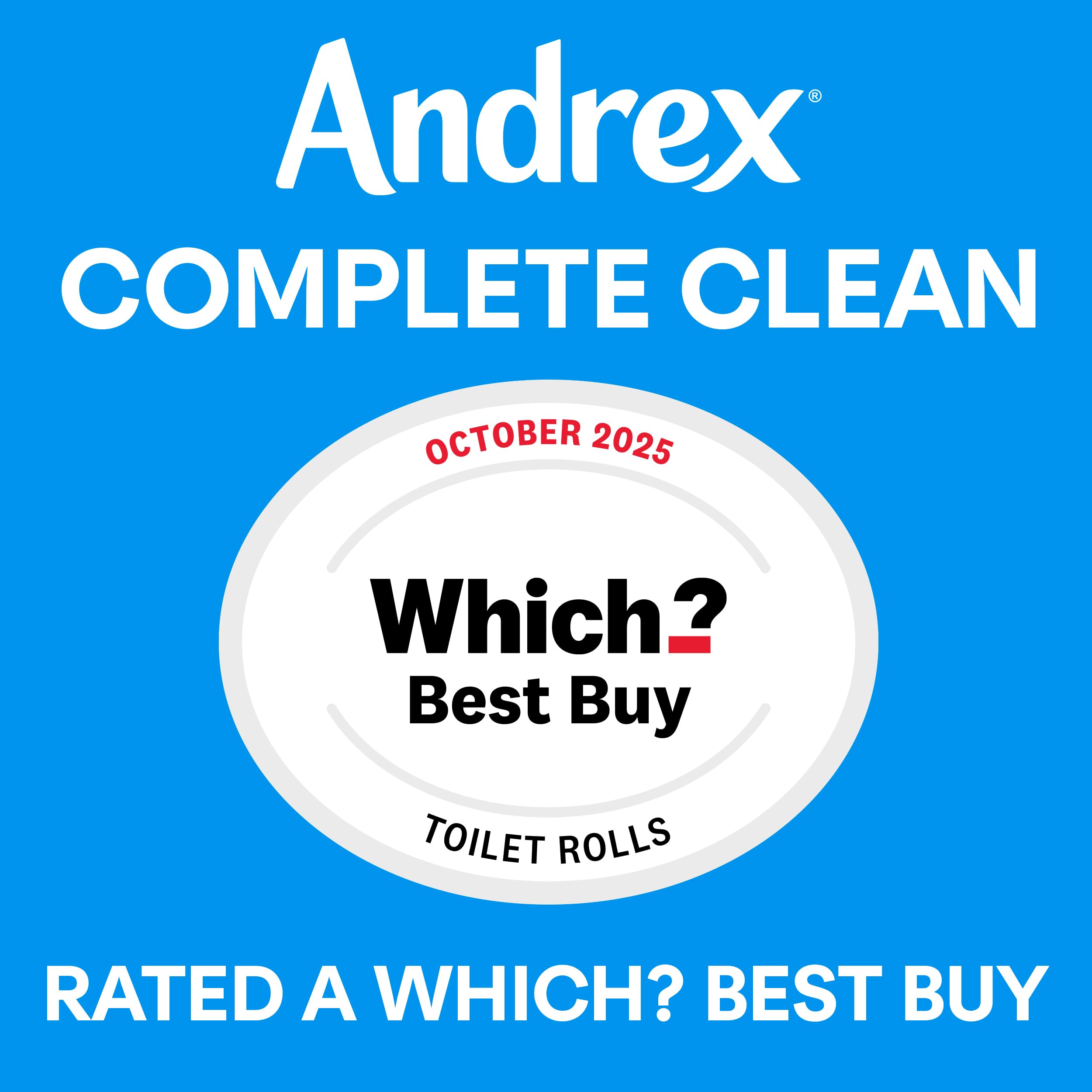 Andrex Complete Clean Toilet Roll - 9 Rolls, 3-Ply, 3D Wave Texture 5