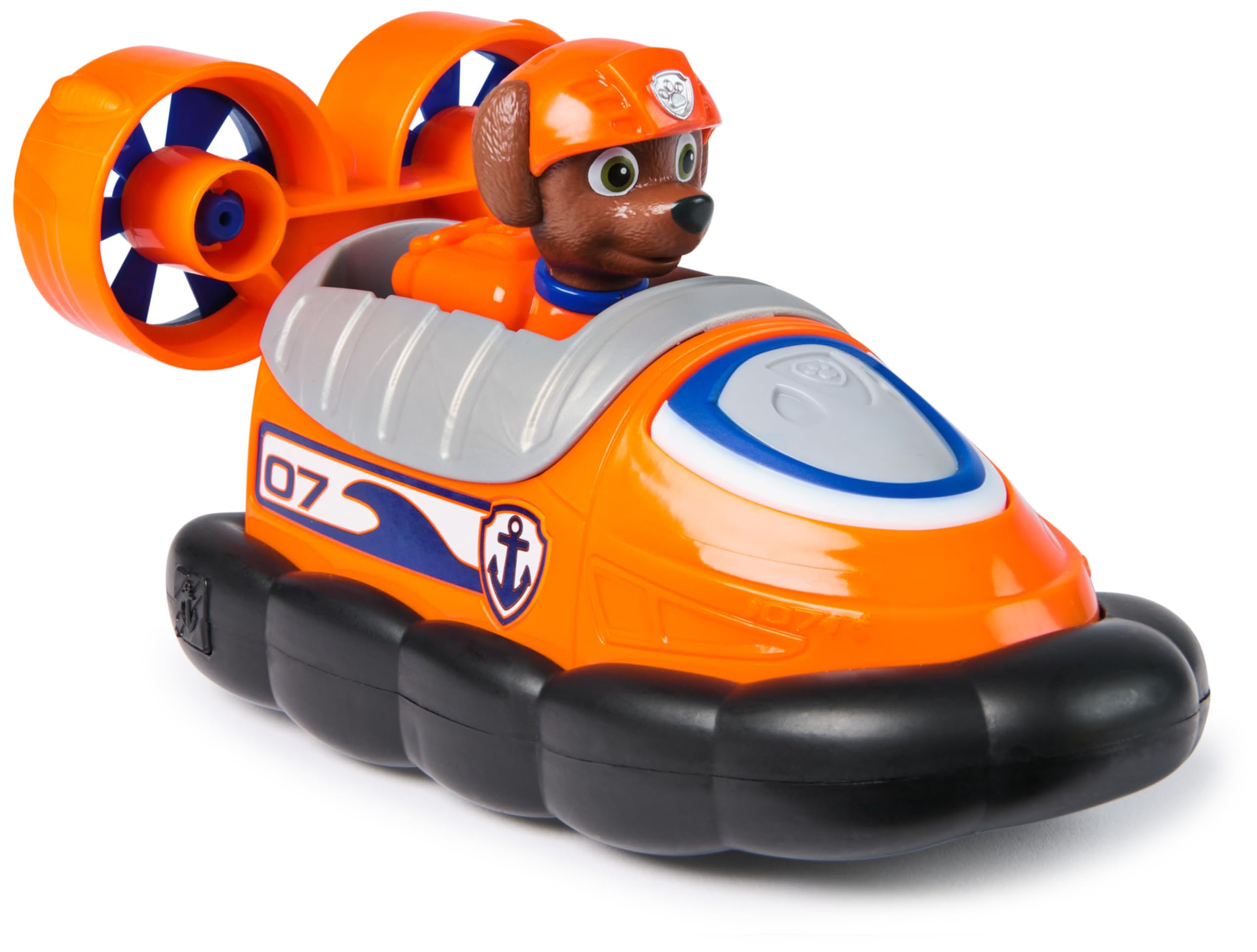 Paw Patrol Zuma's Hovercraft Toy Car & Collectible Figure Playset | Ages 3-9 | Orange Plastic 3