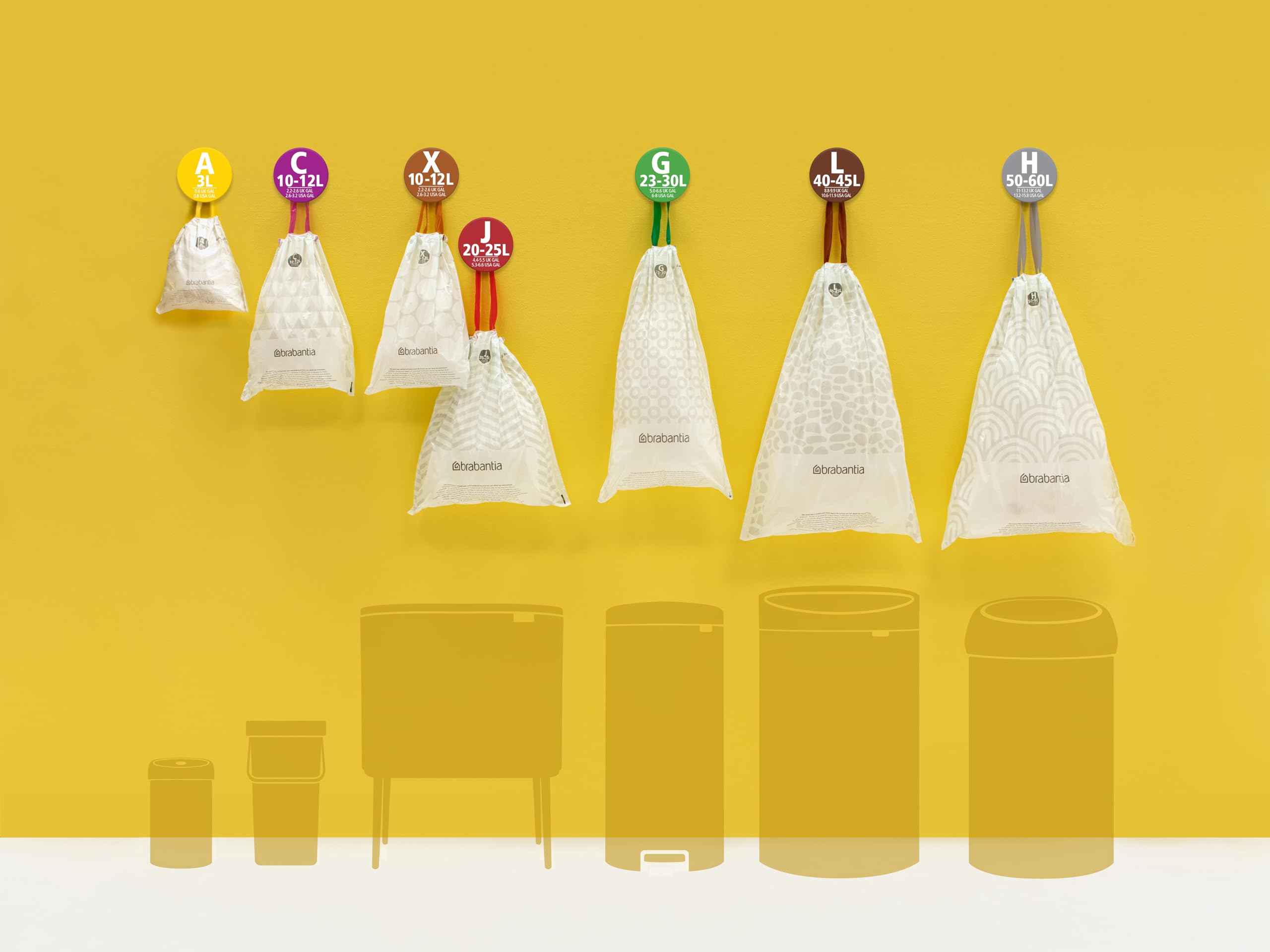 Brabantia PerfectFit Bin Liners - Code O for 30L Bins | Tear-Resistant Plastic | 40 Bags 3