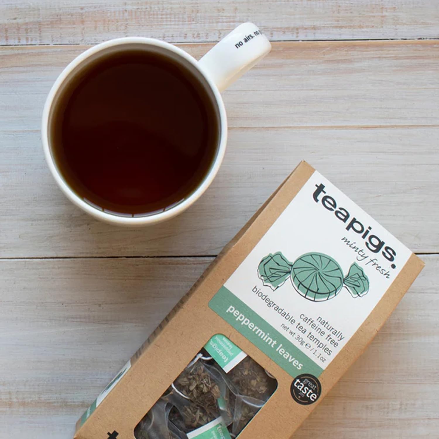 teapigs Pfefferminztee – Koffeinfreie Minzteebeutel mit ganzen Pfefferminzblättern – 50 Beutel 5