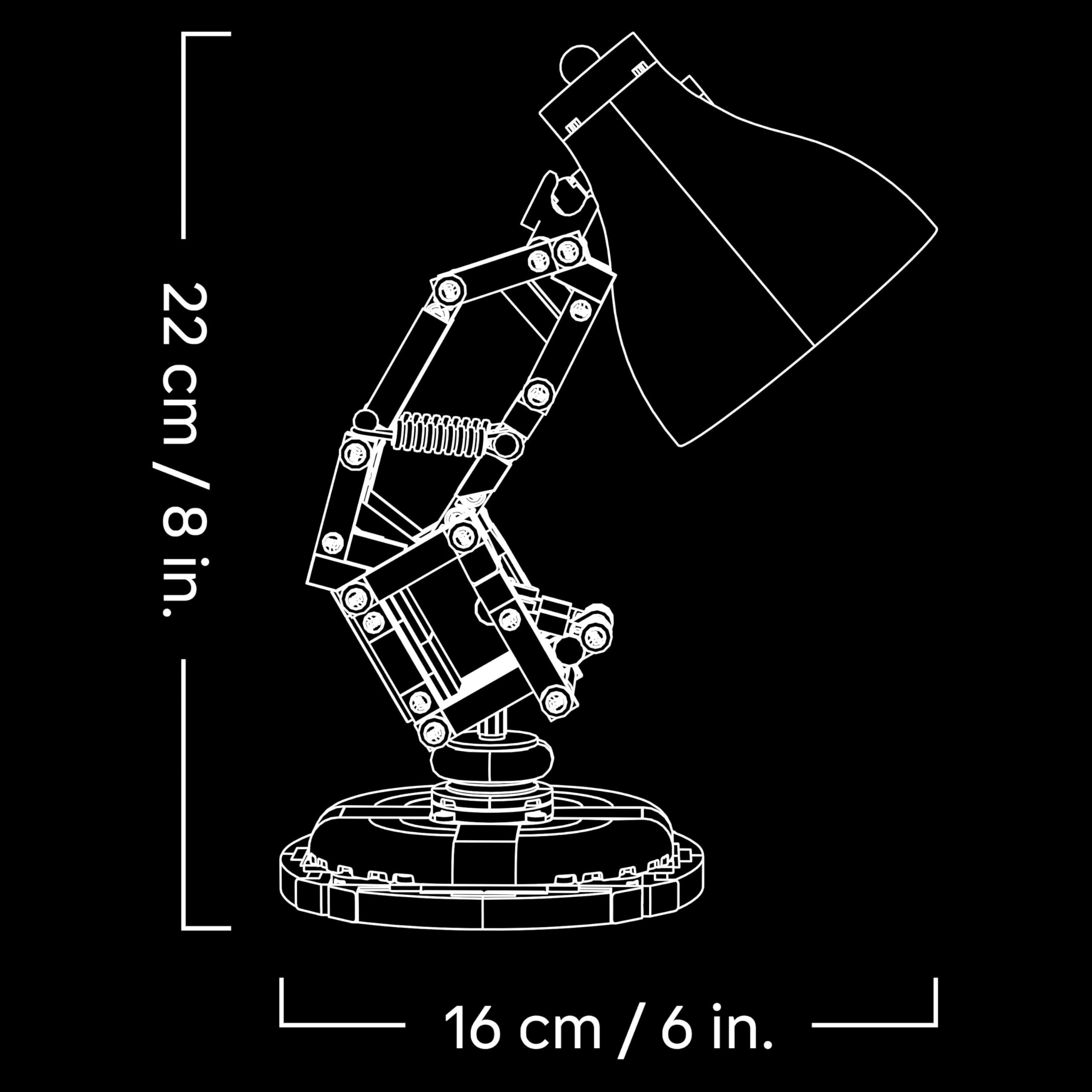 LEGO Ideas 21357 Disney Pixar Luxo Jr. Lamp Building Set for Adults | Ages 18+ 8