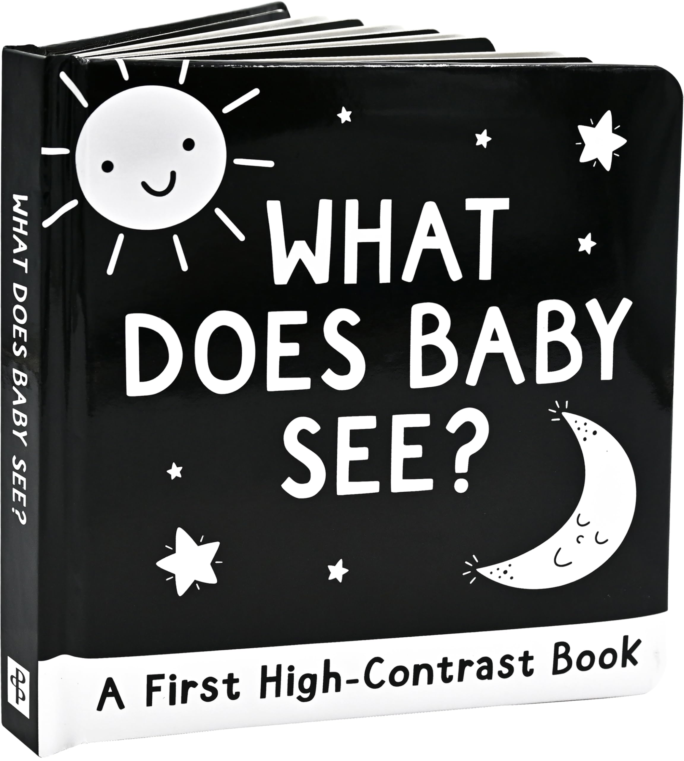 Peter Pauper Press What Does Baby See? High-Contrast Board Book for Early Learning | Ages 0+