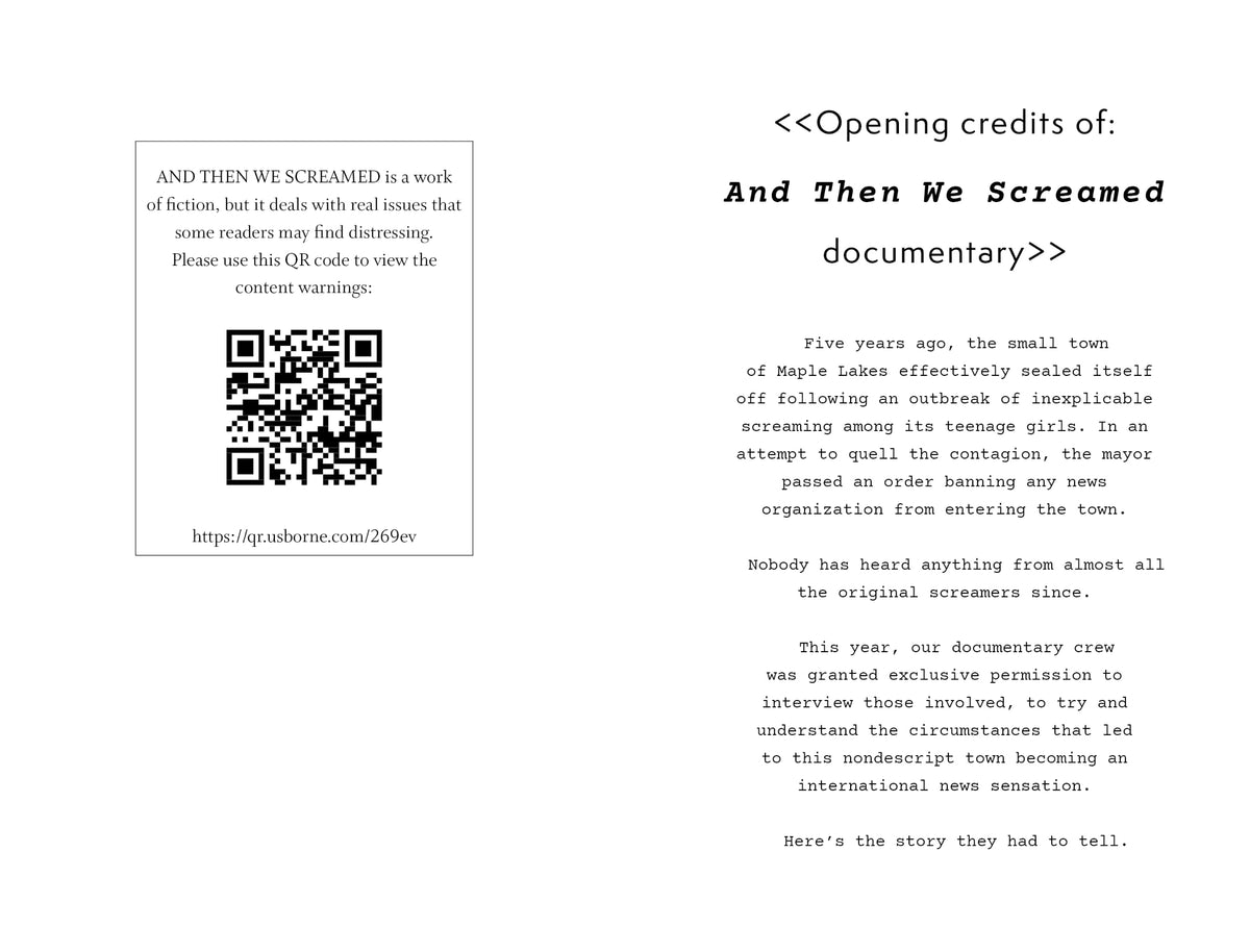 And Then We Screamed by Holly Bourne - Young Adult Mystery Novel | 416 Pages | Paperback