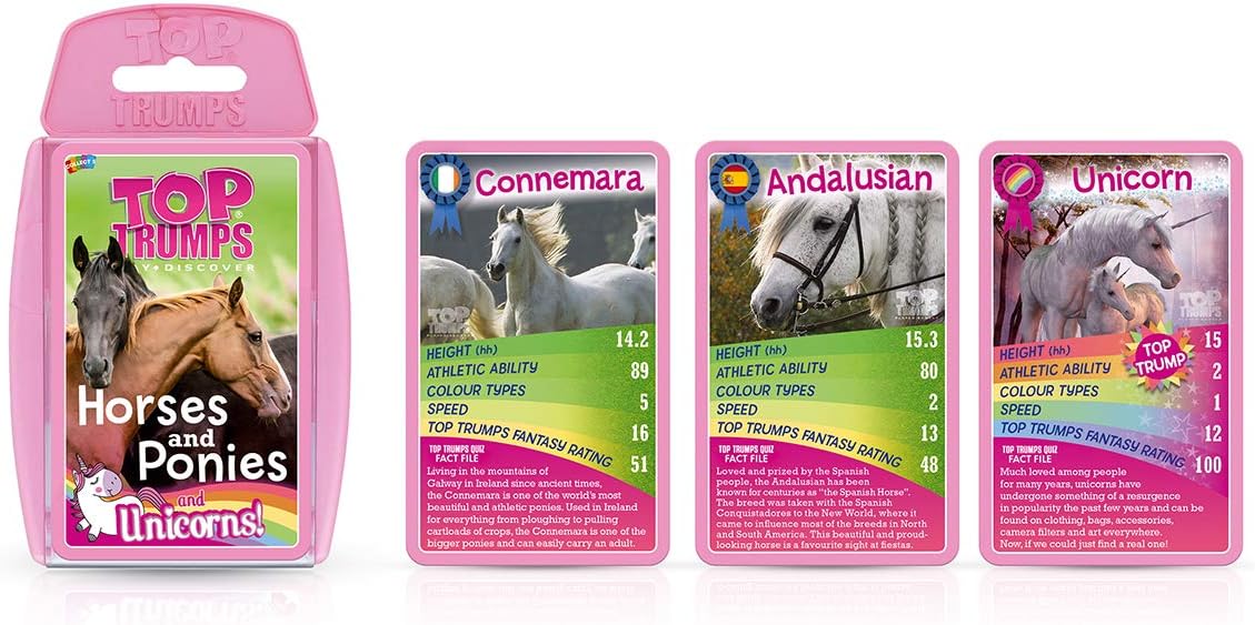 Top Trumps Kartenspiel „Pferde, Ponys und Einhörner“ 5