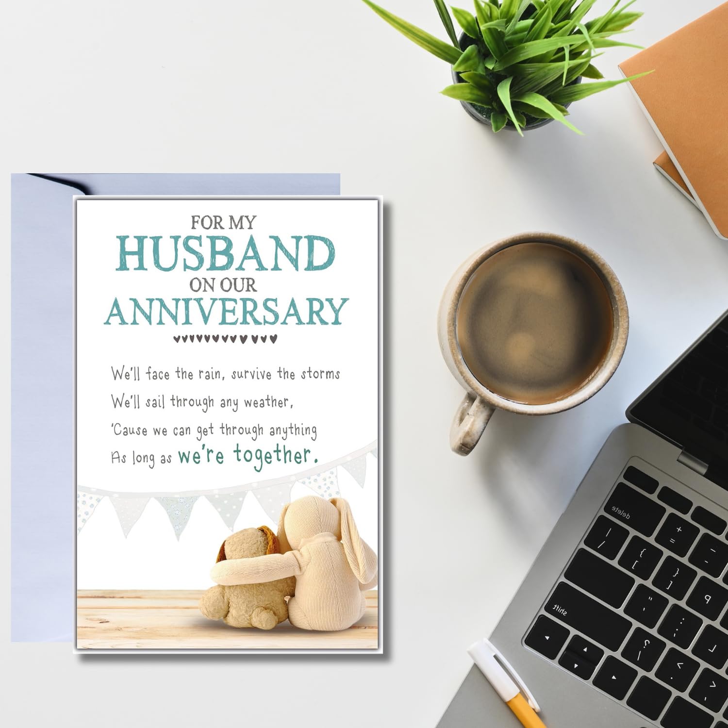 Emotional Rescue Husband Anniversary Card - Snuggly Bumpkins Range | 24 x 16.5 cm 4