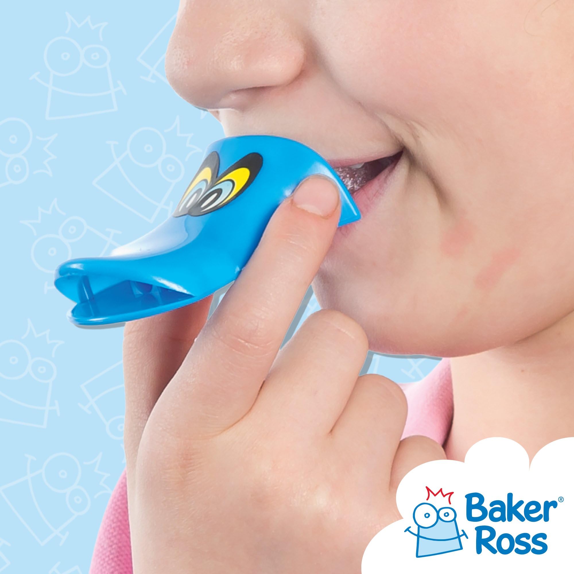 Baker Ross Duck Whistles (Pack of 12) - Assorted Colors, 7cm Plastic Noisemakers for Kids 5