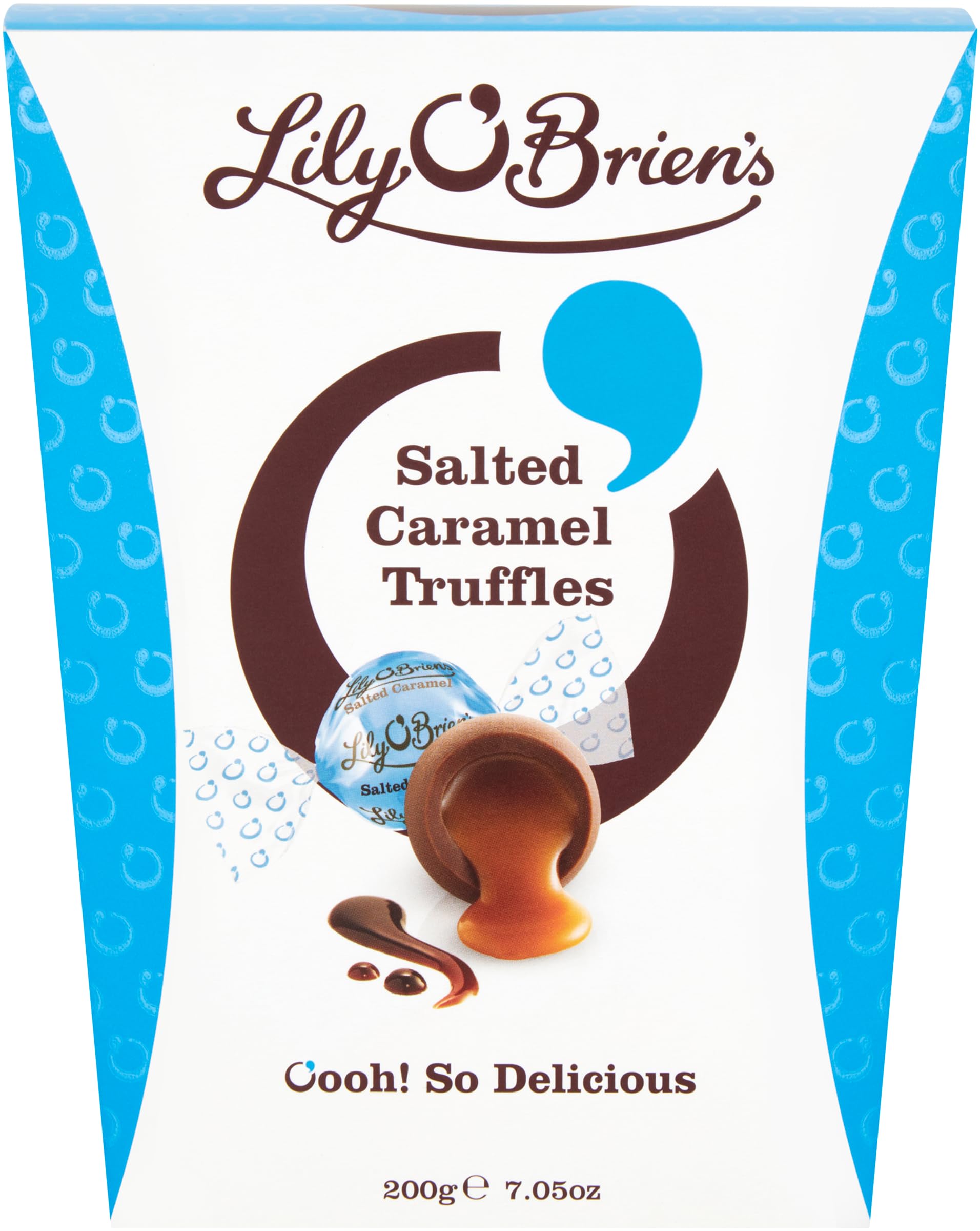 Lily O'Brien's Salted Caramel Chocolate Truffles - Smooth Caramel Centre | 200g Box