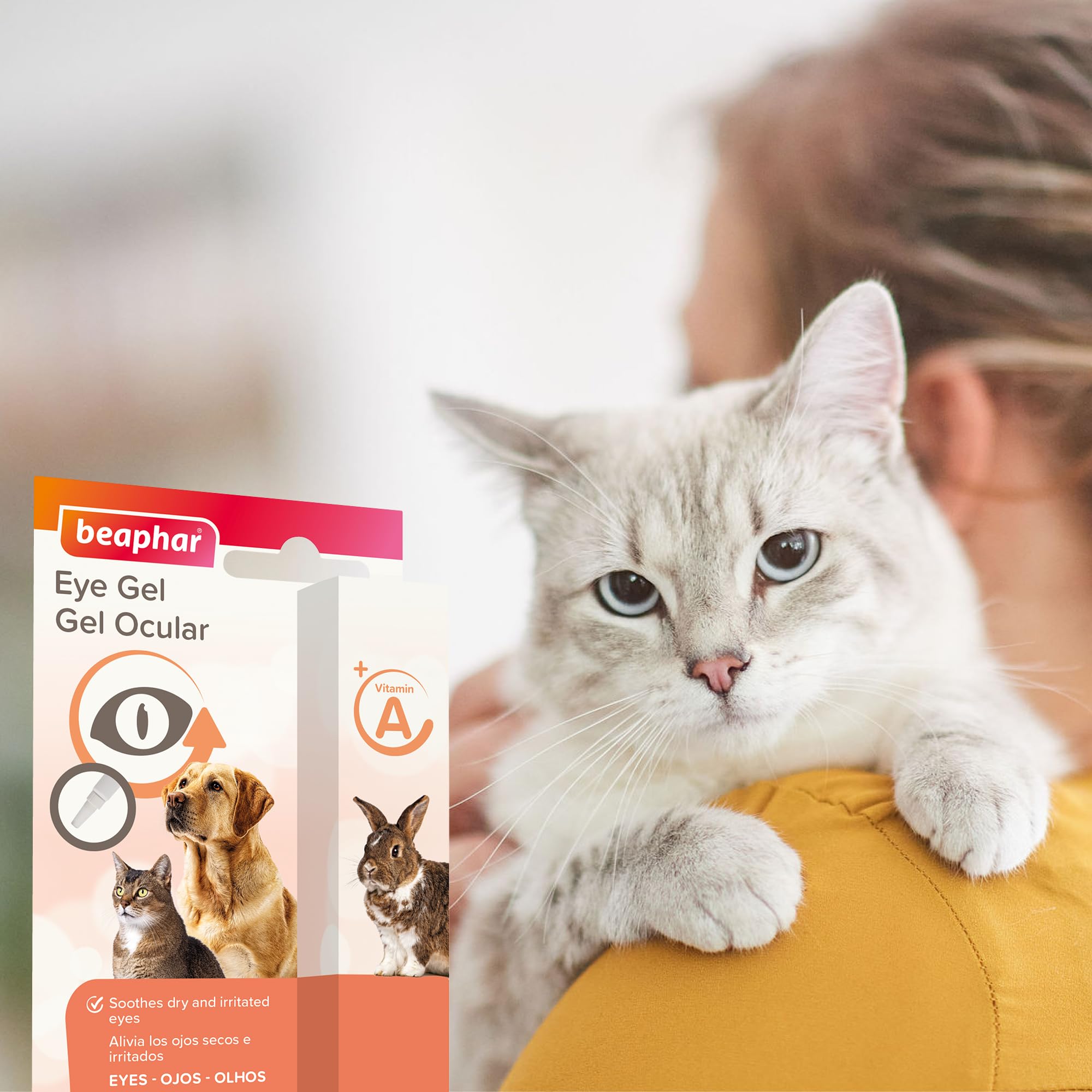 Beaphar Eye Gel for Cats, Dogs, Rabbits & Small Animals - 5ml Soothing Relief with Vitamin A 8