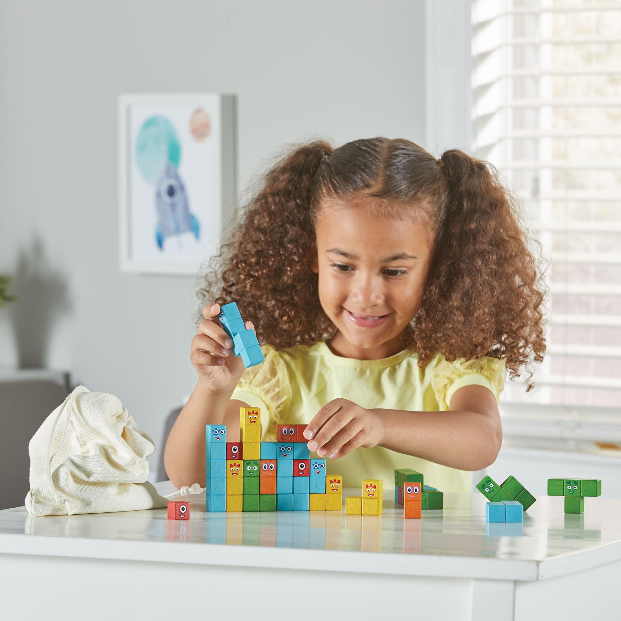 Learning Resources Numberblocks Wooden Building Blocks Activity Set - Educational Building Toy for Ages 4-8 5
