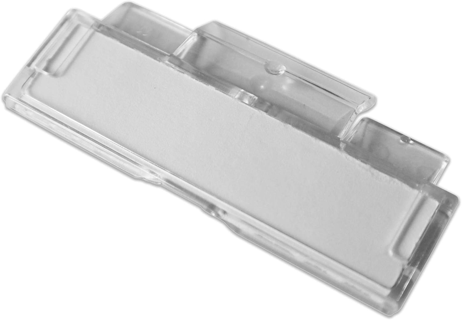 50 Suspension File Tabs and Inserts - Clear Plastic Filing Cabinet Tab Hanging F 6