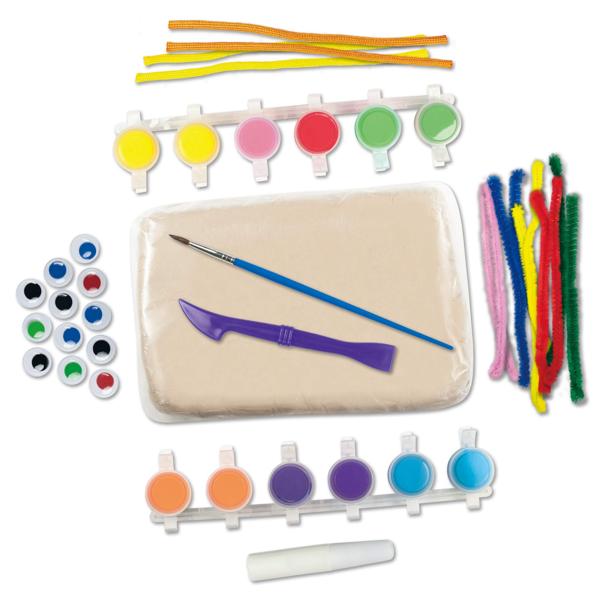 Galt Animal Pottery Kids' Craft Kit - Air-Drying Clay Set for Ages 6+ 6
