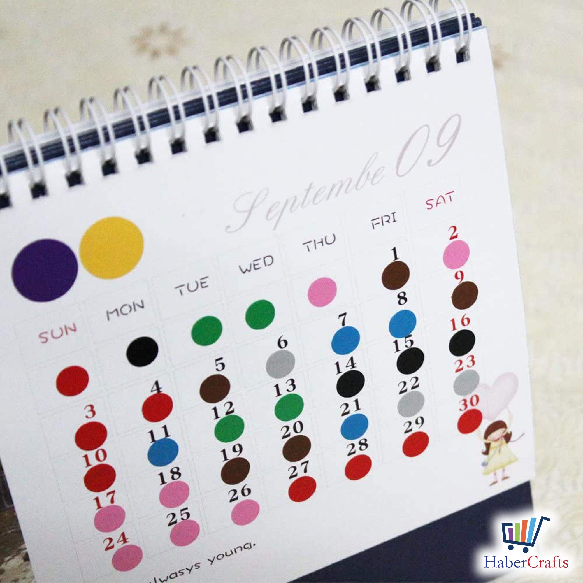 Habercrafts 8mm Yellow Dot Colour-Coding Labels - 490 Stickers | Premium Paper | Residue-Free Adhesive 5