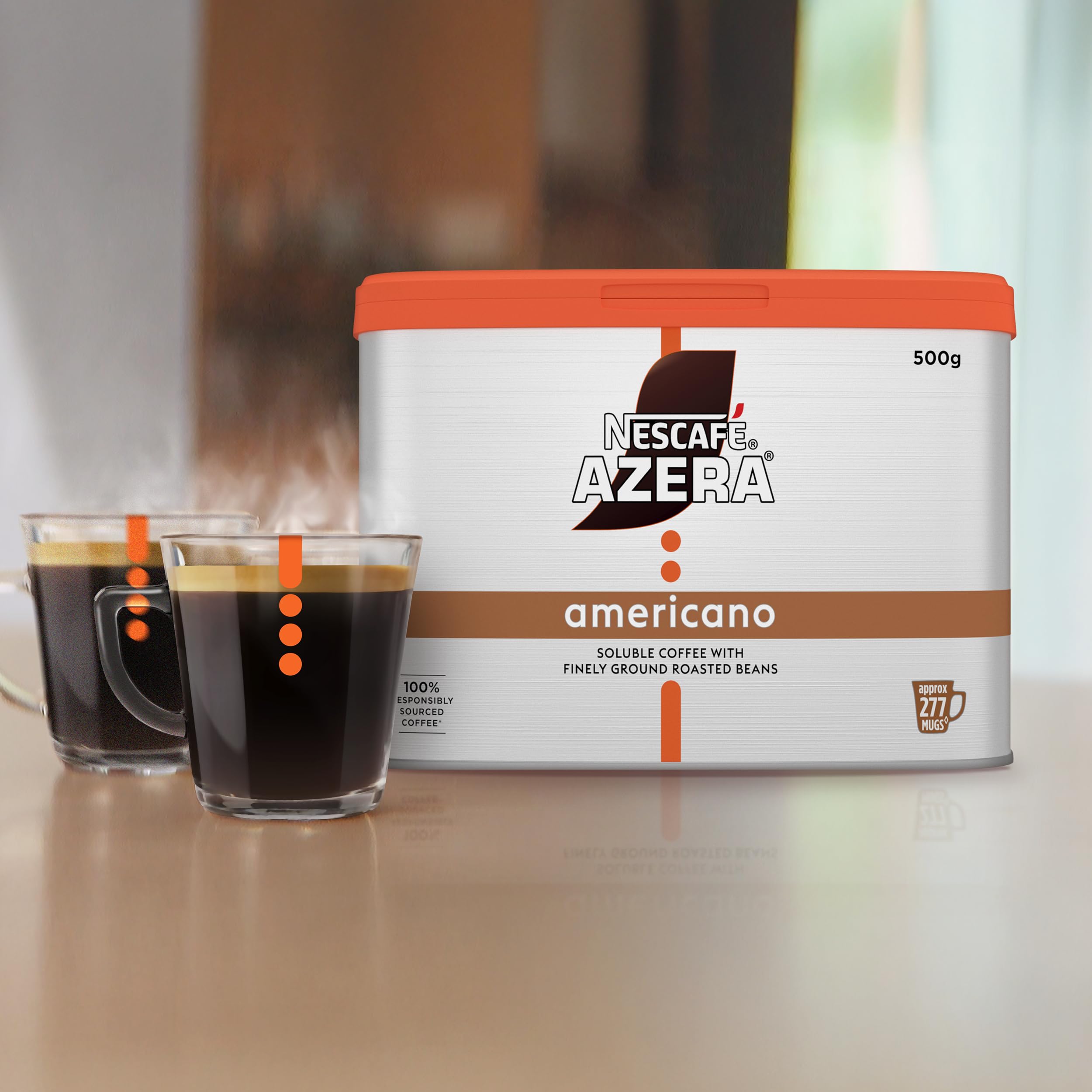 NESCAFÉ Azera Americano Instantkaffee mit gemahlenen Bohnen 500g 9