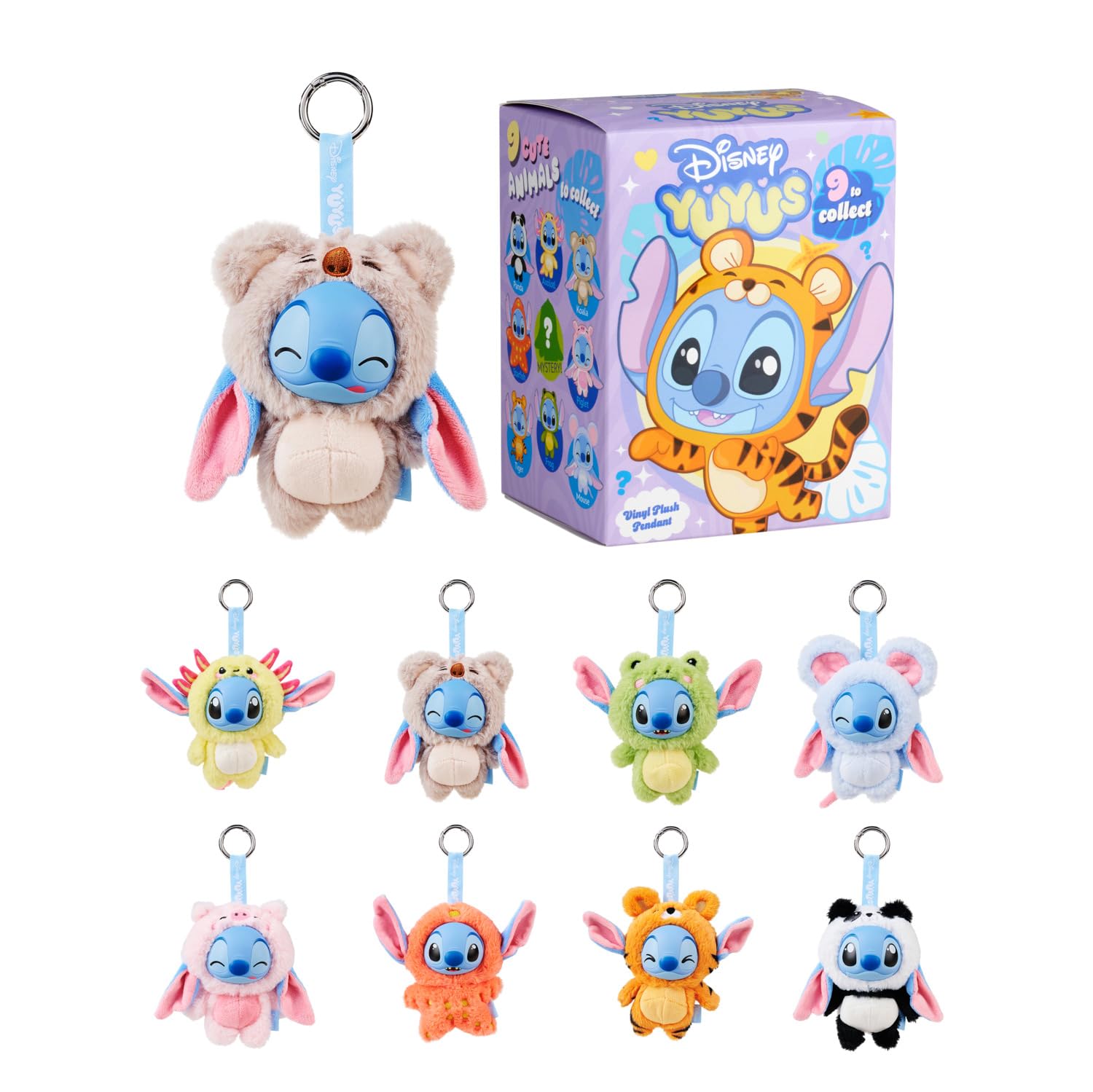 Simba Disney Stitch YuYu Blind Box Collectible Soft Plush Toy Keyring | 10 cm