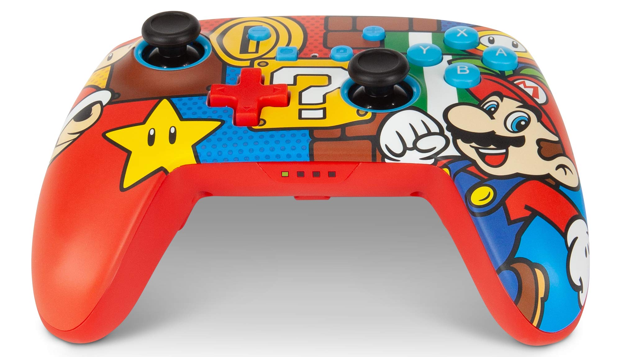 Verbessertes kabelloses PowerA-Gamepad für Nintendo Switch – Mario Pop-Design 4
