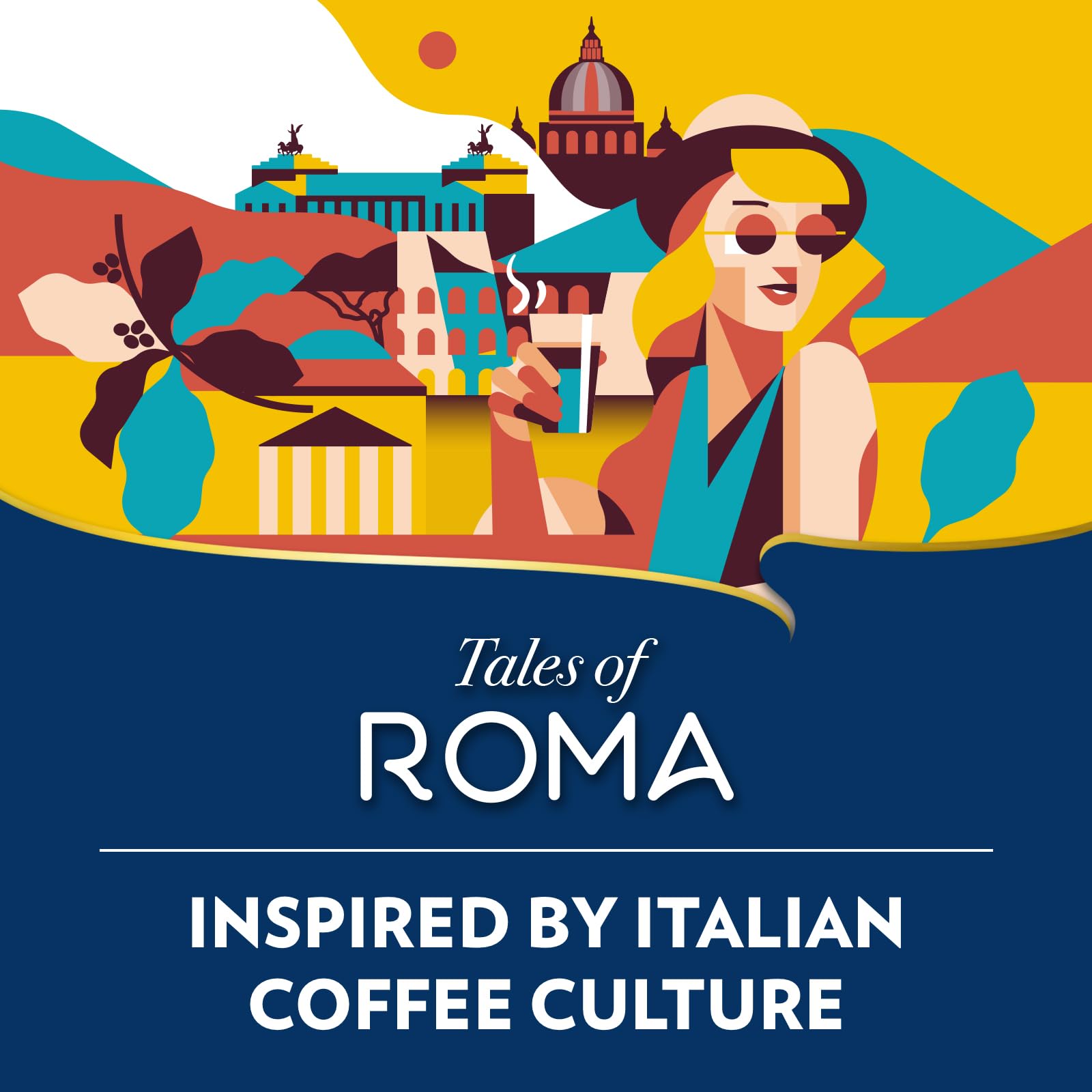 Lavazza Tales of Roma - 100 Aluminium Coffee Capsules for Nespresso Original Machines 5