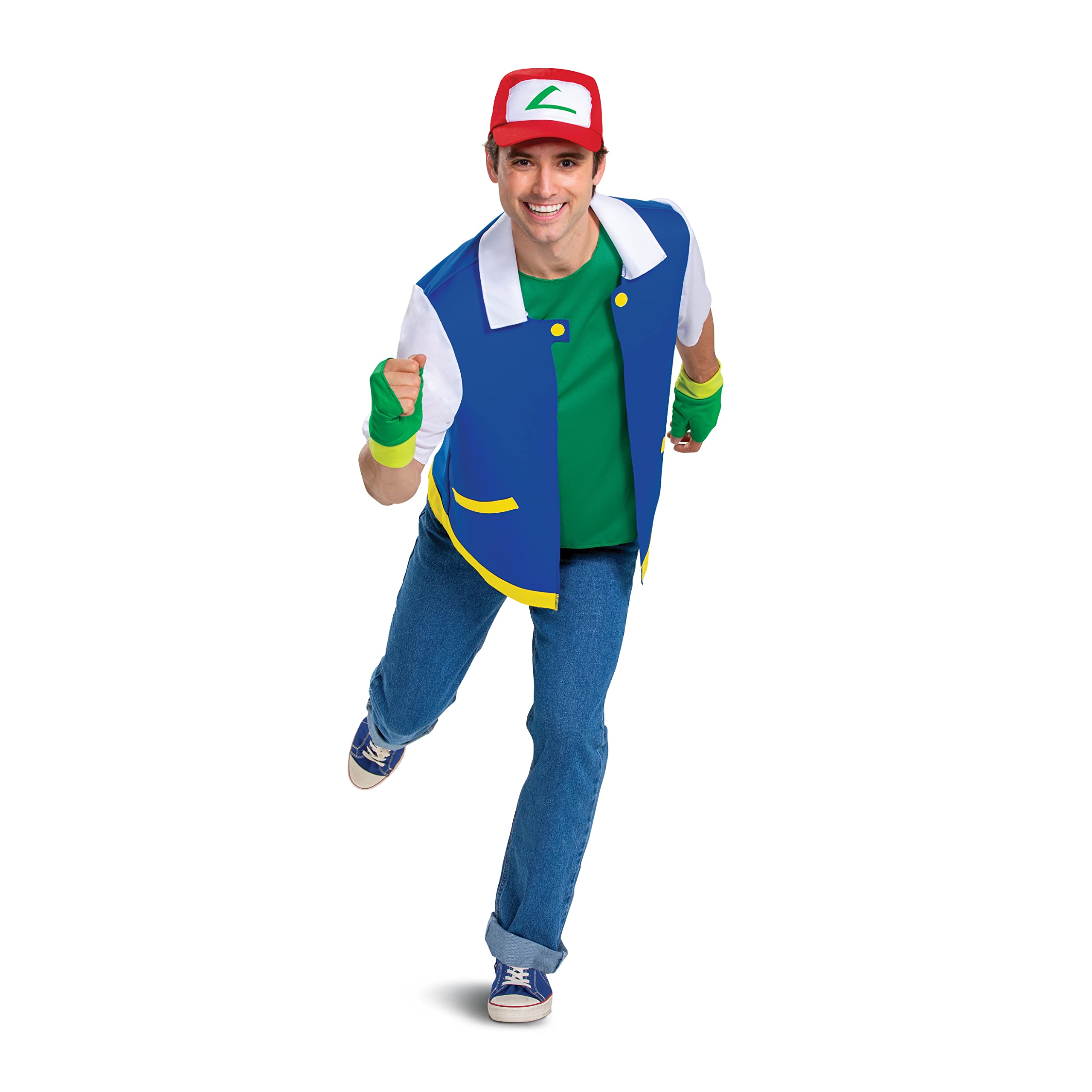 Disguise Pokémon Ash Ketchum Fancy Dress Costume Outfit | Unisex Adult L-XL