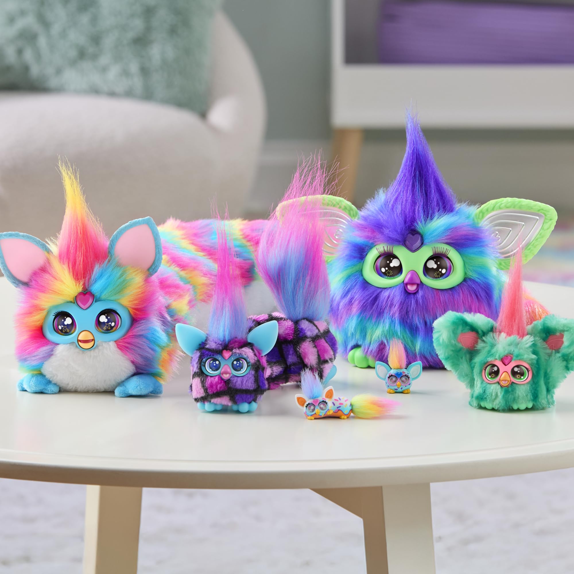 Furby Pepp-Oh-Roni DJ Furblet Interactive Plush Toy, Red 3