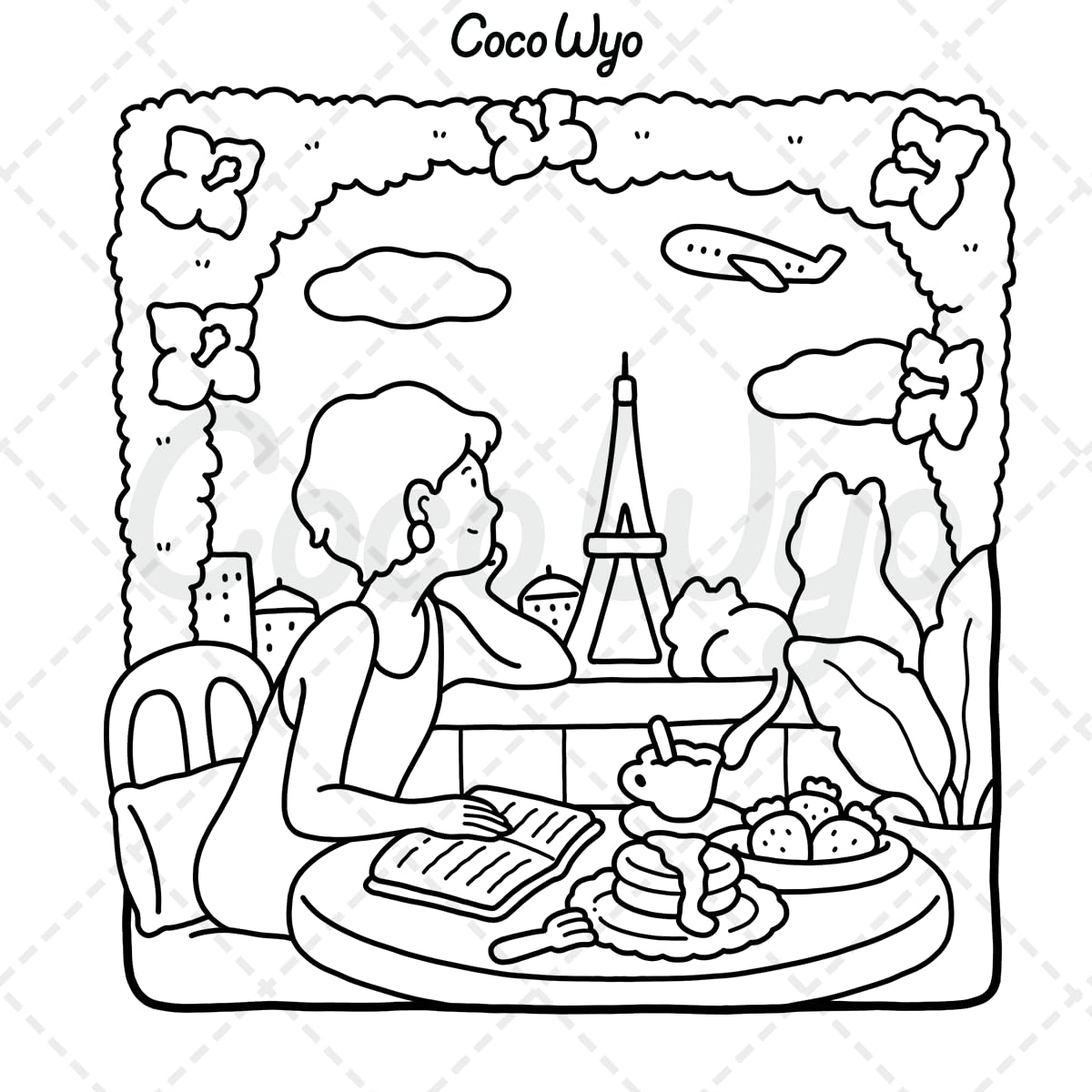 Coco Wyo Girl Moments Vol. 2 Coloring Book - Cute Cozy Scenes for Teens & Adults | Paperback 7