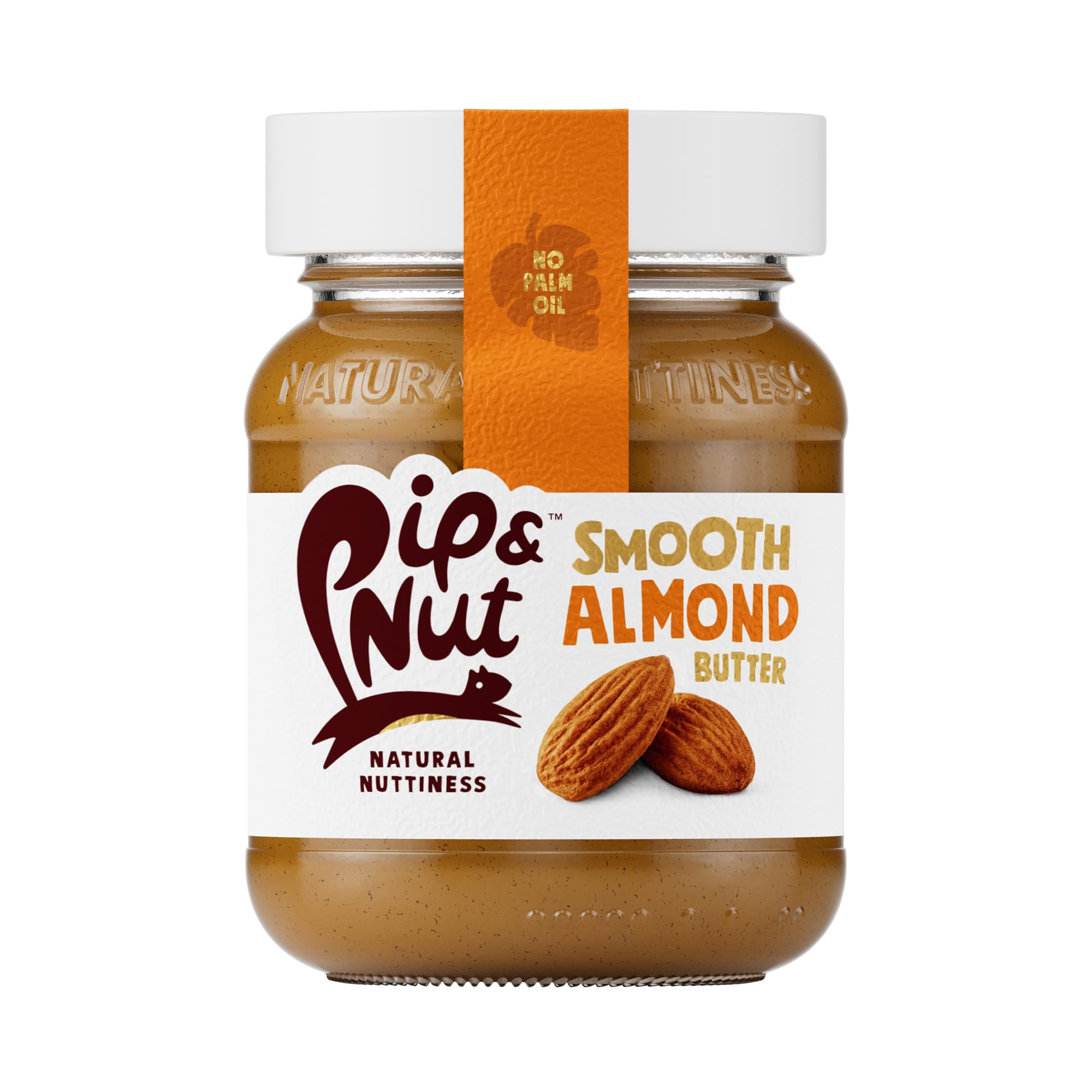 Pip & Nut Smooth Almond Butter - Natural Protein Source | 6 x 170g Pack | No Palm Oil