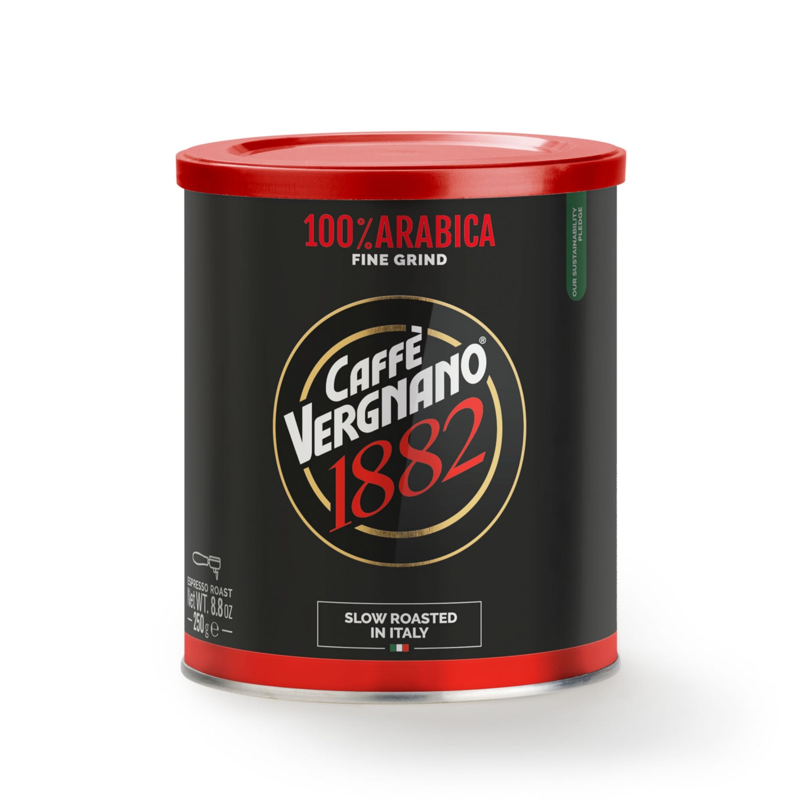 Caffè Vergnano 1882 - Espresso gemahlener Kaffee Dose (250 g)