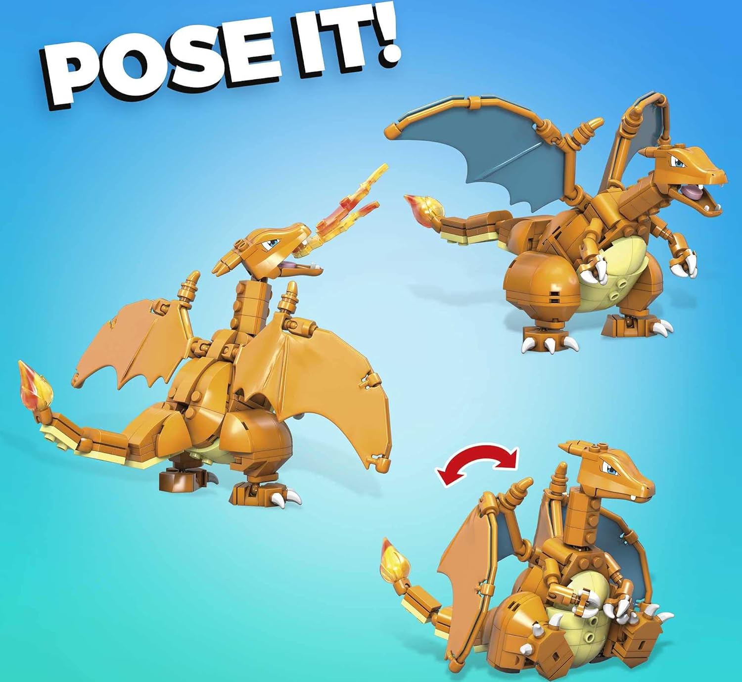 Mega Construx Pokémon Charizard - Buildable & Poseable Action Figure for Ages 6+ 7