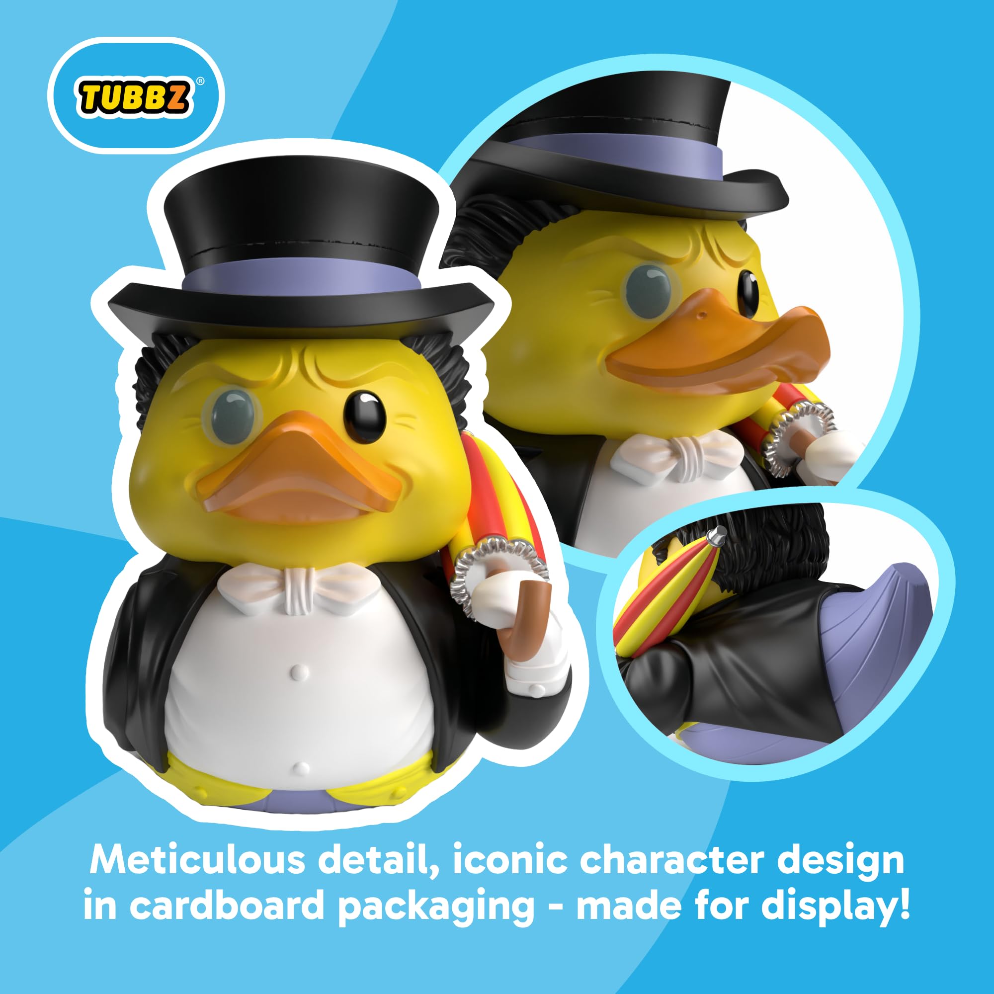 TUBBZ DC Comics Penguin Cosplaying Rubber Duck Vinyl Figure | 9 cm Tall | Boxed Edition