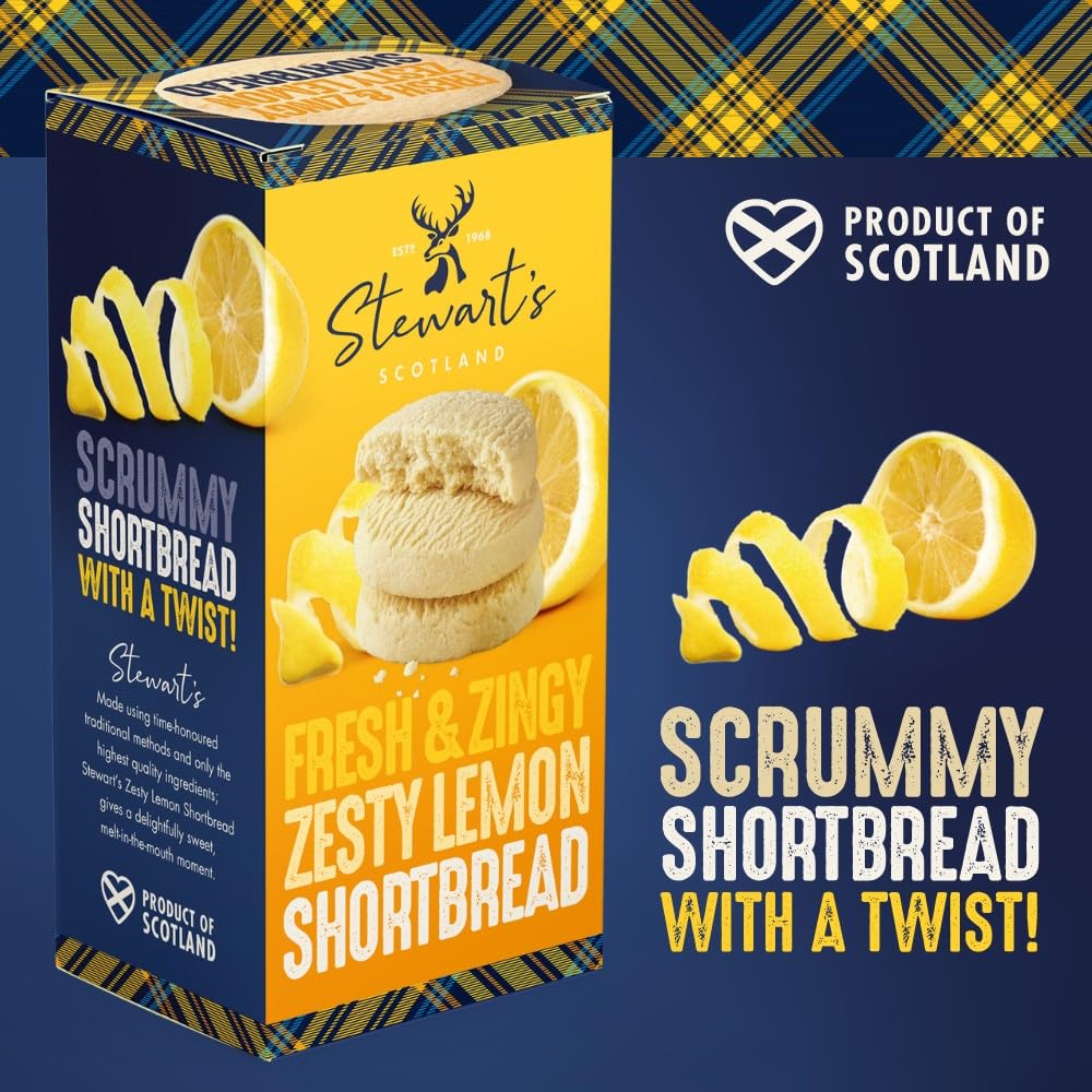 Stewart's Signature Range Lemon Curd Shortbread (160 g) – traditionell hergestellter schottischer Leckerbissen 4