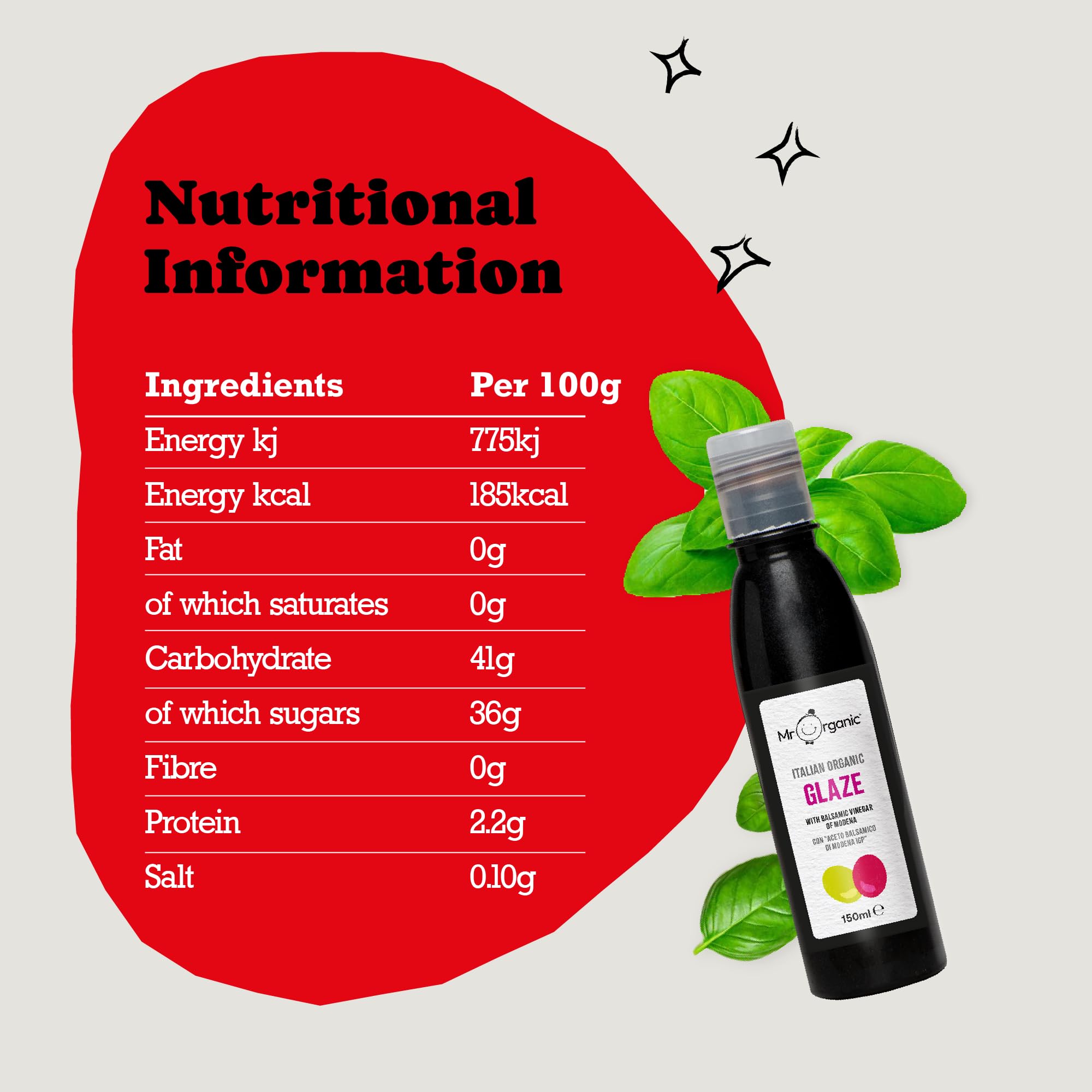 Mr Organic Balsamic Glaze - Organic Certified Italian Flavor | 150 ml 3
