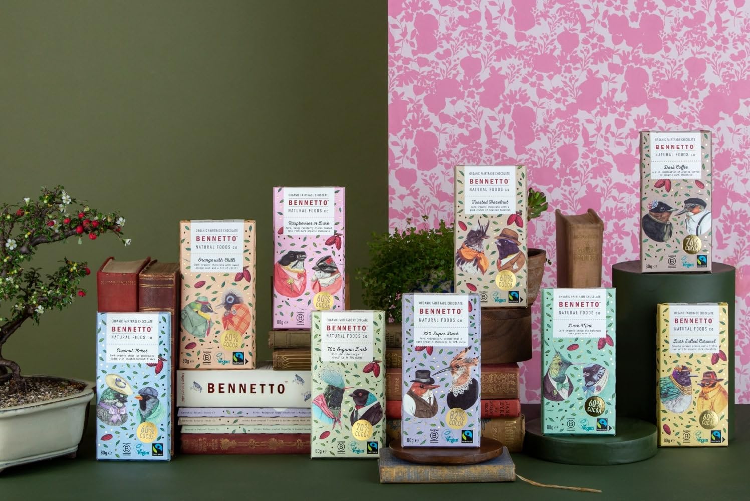 Bennetto Raspberries in Dark Chocolate - 60% Cocoa, Vegan, Gluten-Free, Fairtrade 3