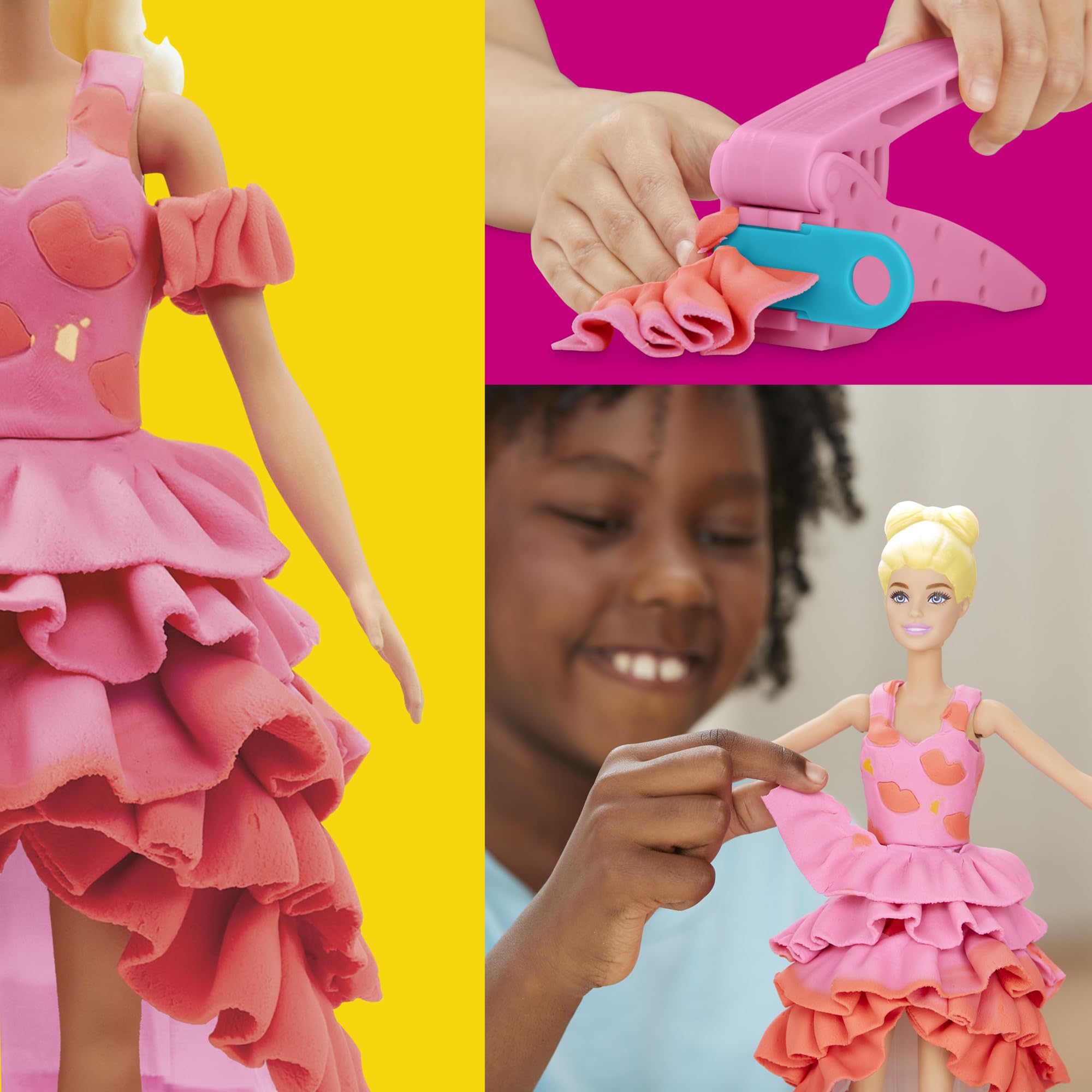 Play-Doh Barbie Designer Fashion Show Playset - Ages 5+ | Includes Barbie Doll & 5 Cans Compound 4