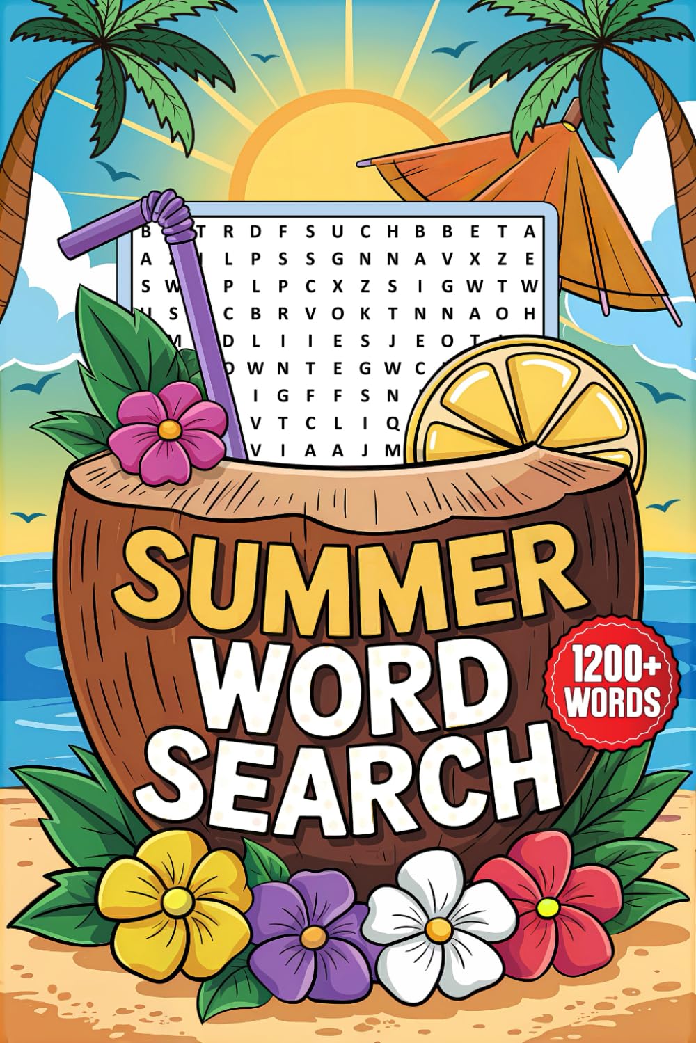 SummerPuzzle Press Summer Word Search 1200+ Words - Paperback | Large Print