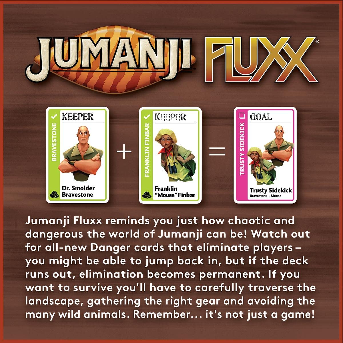 Looney Labs Jumanji Fluxx Specialty Edition Card Game | 2-6 Players | Ages 8+ 3