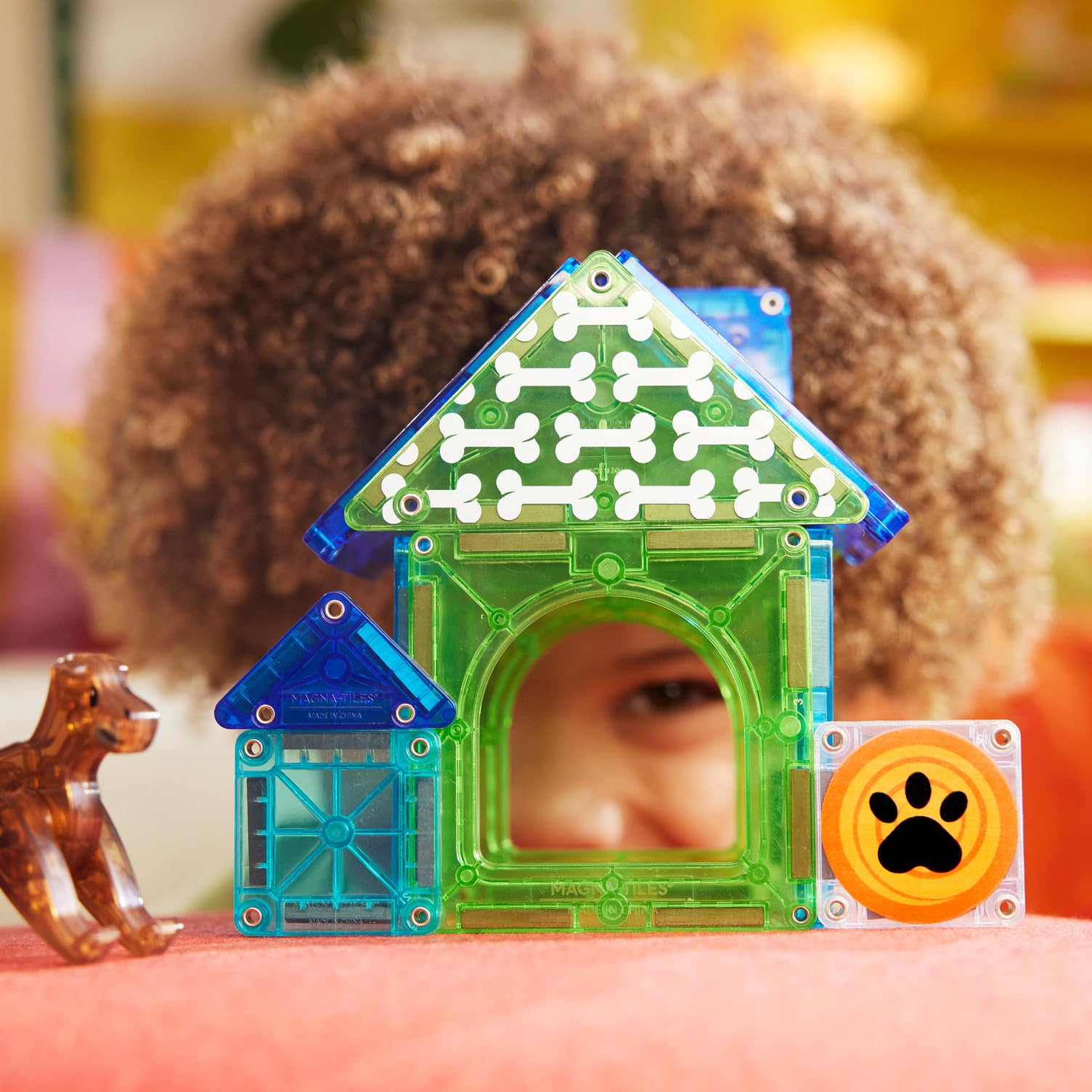 Magna-Tiles Dog House Building Set - 13 Pieces, Ages 3+ 5