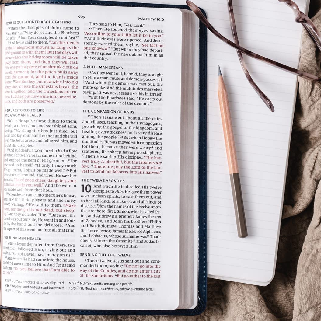 Thomas Nelson NKJV Value Thinline Bible - Large Print | Red Letter Edition | Imitation Leather 3