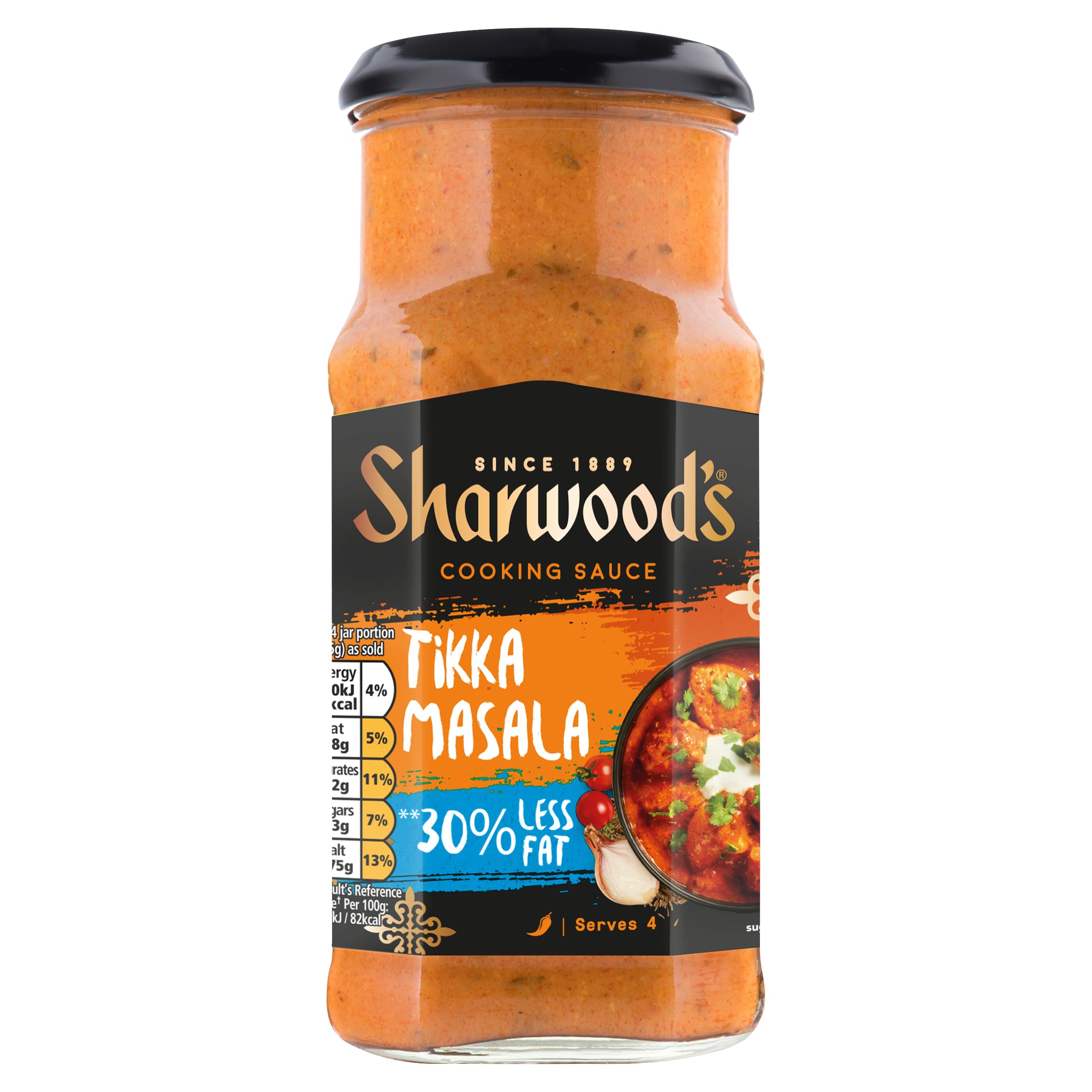 Sharwoods indische Tikka Masala Sauce – 30 % weniger Fett, Tomaten, Joghurt und Sahne 6