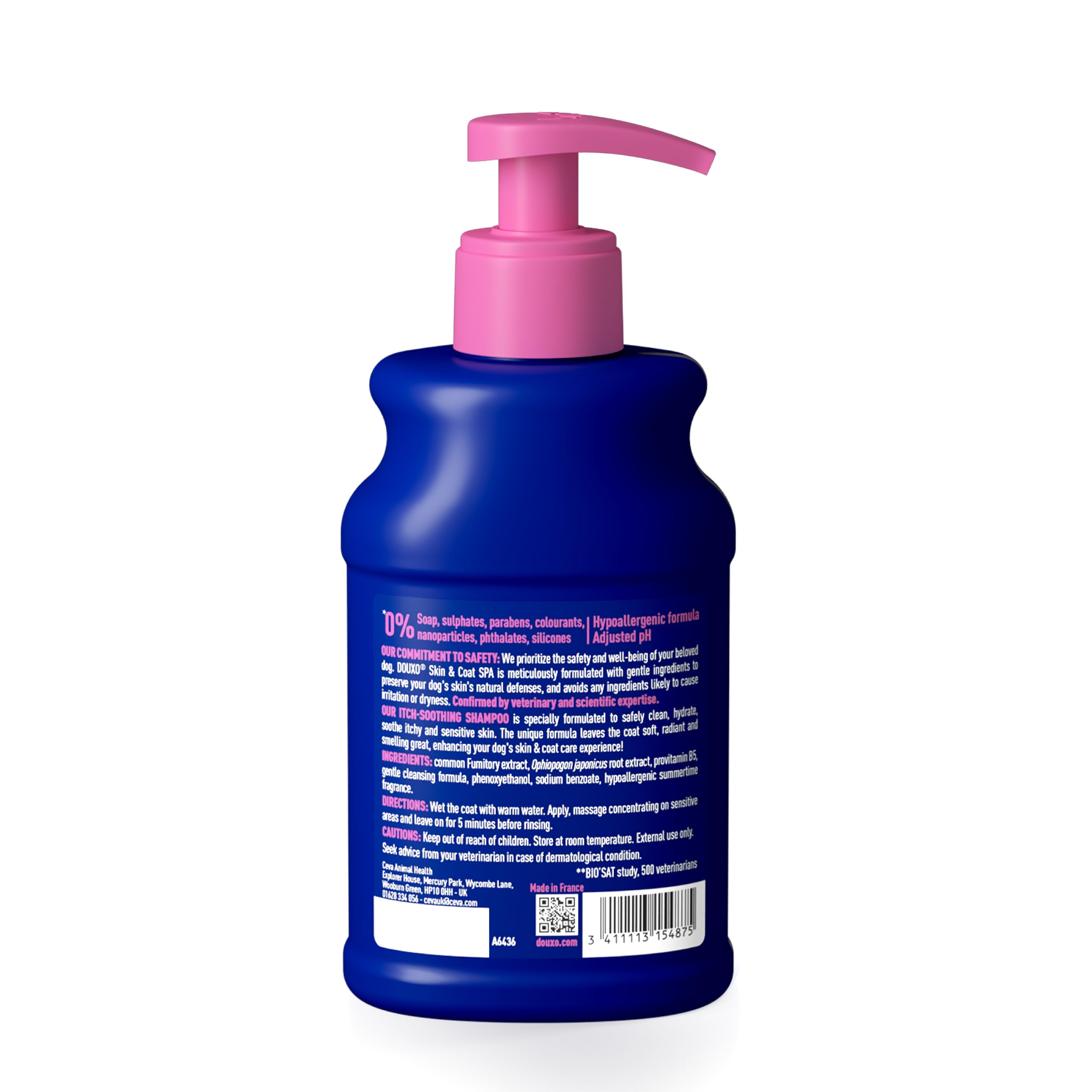 Douxo Skin & Coat SPA Soothing Dog Shampoo - 250 ml | Hydrating & pH Balanced 9